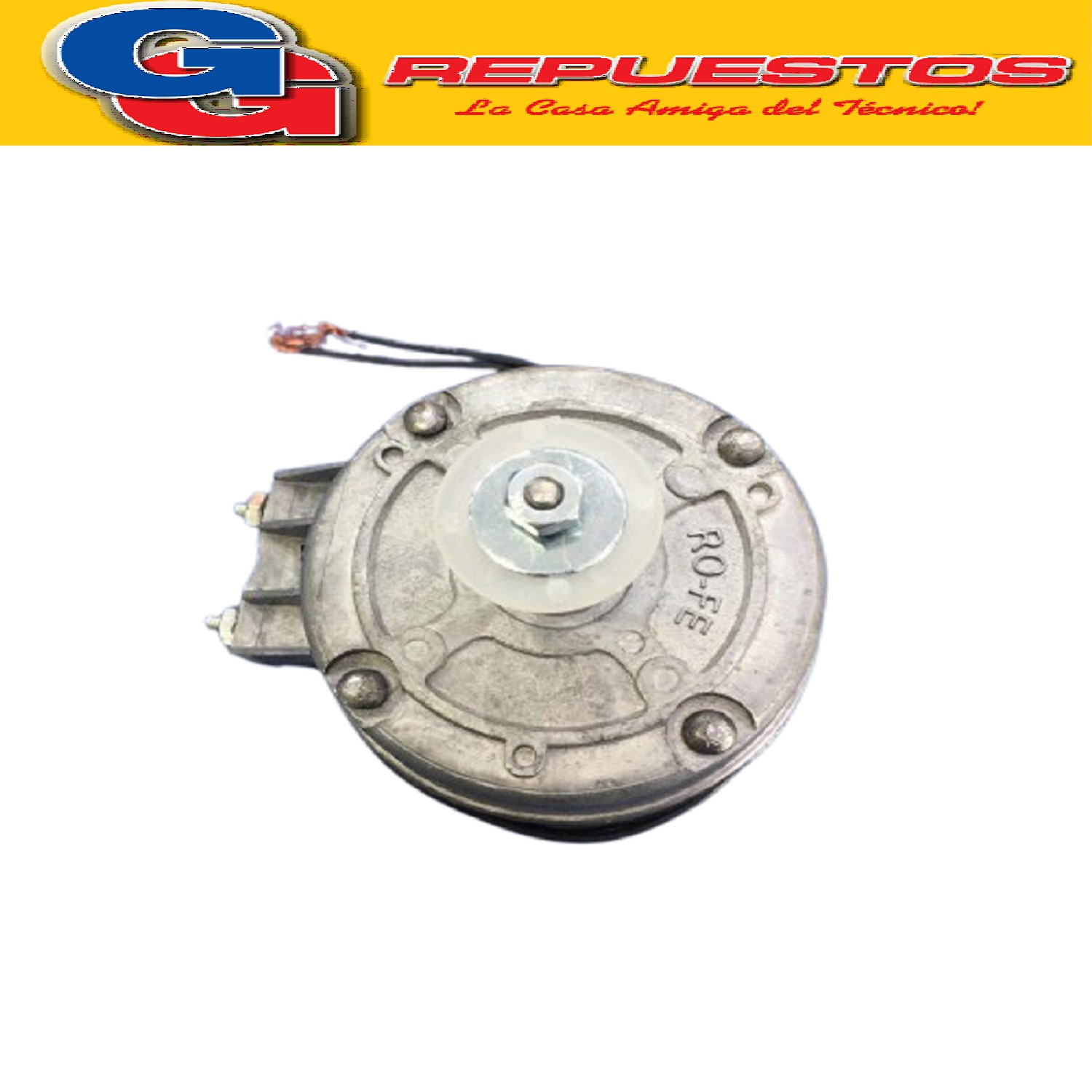 MOTOR FORZADOR REDONDO NACIONAL RO-FE PARA PALA DE 25 CM 250 DOS RODAMIENTOS. F(c/adaptador) c/base