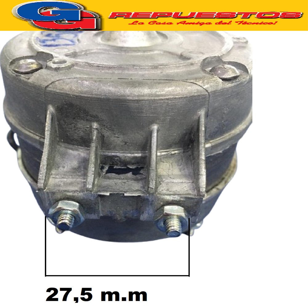 MOTOR FORZADOR REDONDO NACIONAL RO-FE PARA PALA DE 25 CM 250 DOS RODAMIENTOS. F(c/adaptador) c/base