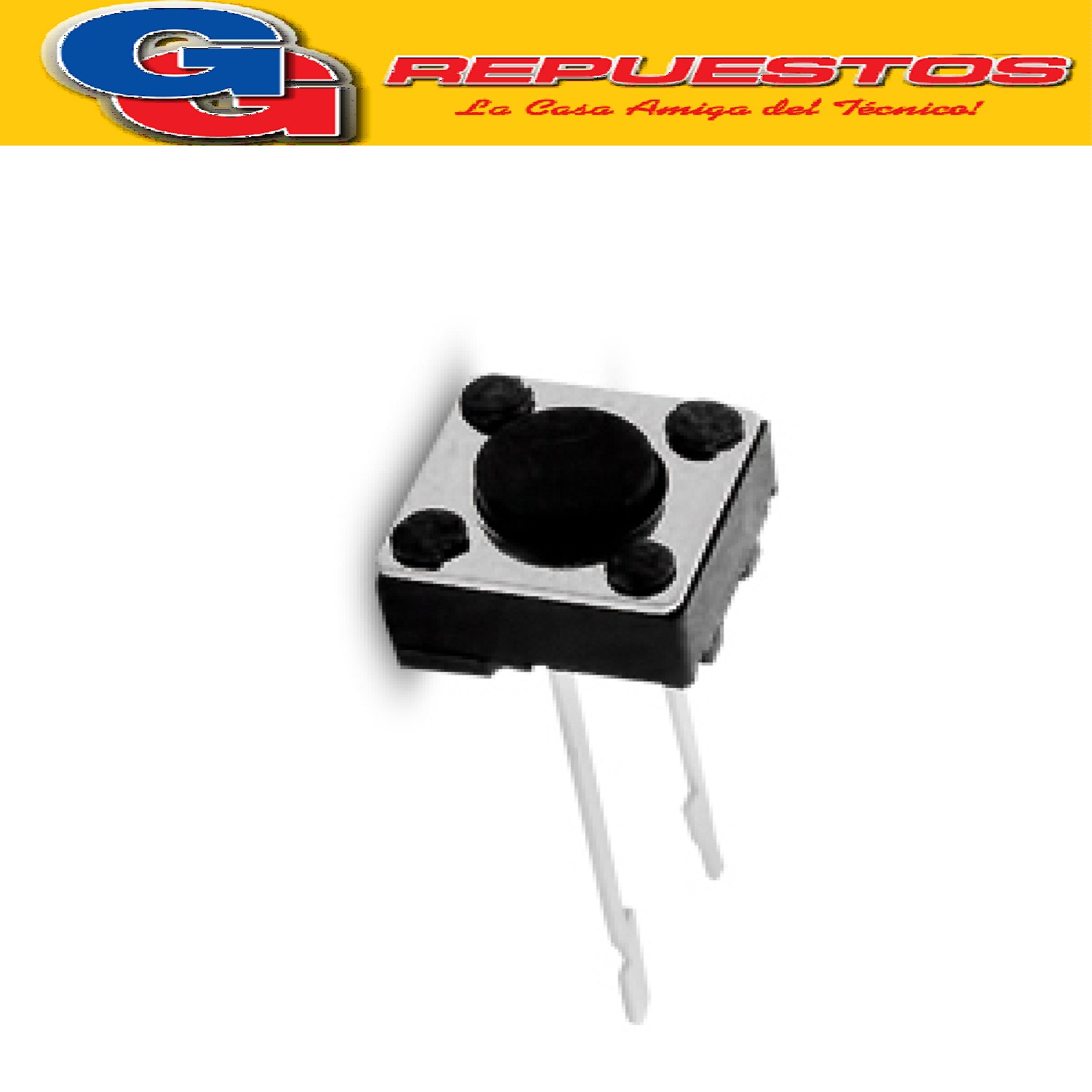 MICROSWITCH TSPL4 TACT SWITCH 2 PATAS LARGA 6X6 CUADRADO 4.3 mm