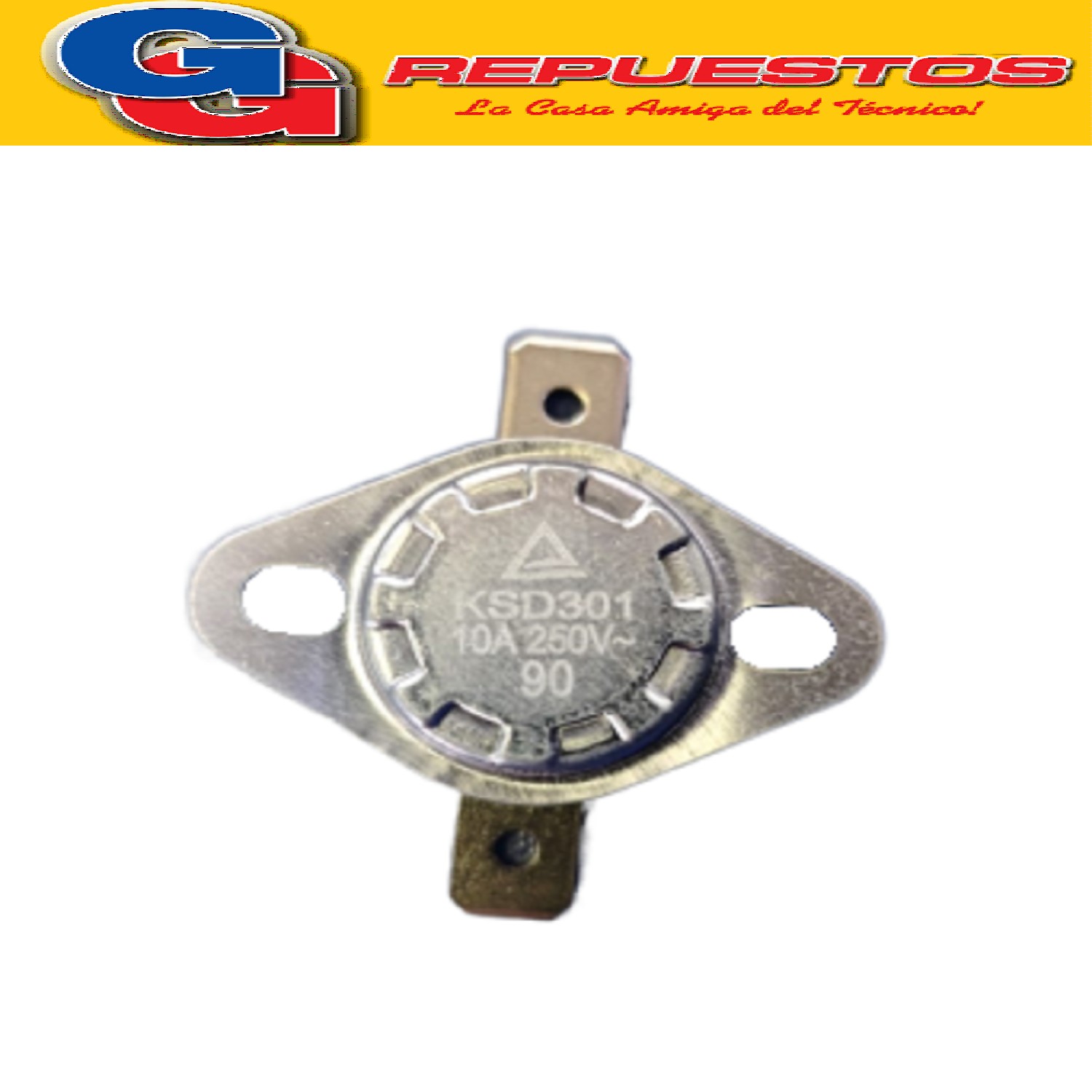 TERMOSTATO FIJO 90ºC PARA CALOVENTOR CONVECTOR TURBOFORZADOR PANEL RADIANTE PANEL DE VIDRIO VARIOS CALENTADORES LILIANA COMPATIBLE CON LOS MODELOS CM018 / CM500 / TC10 / TF120 / TF130 / TH100 / RMIC30 / RMIC30T / CIG100 / CIGF200 / CM700 / CFM720 / PPV400 / PPV500 / PPV510 / HAL40A / HAL40G / HAL40GF / PPV200 / CFB17 / CI090 / CFM717 / CNN17 / CNG17 / PPV300 / TCV100 / CI080 / CON10 / CON20 / TCV110D / CIF150 / C-DB01 / CFM730 / TCV120 / M-TH / C-TH / CIG100N / CNWB01 250V 10A KSD301 ZZCM3230