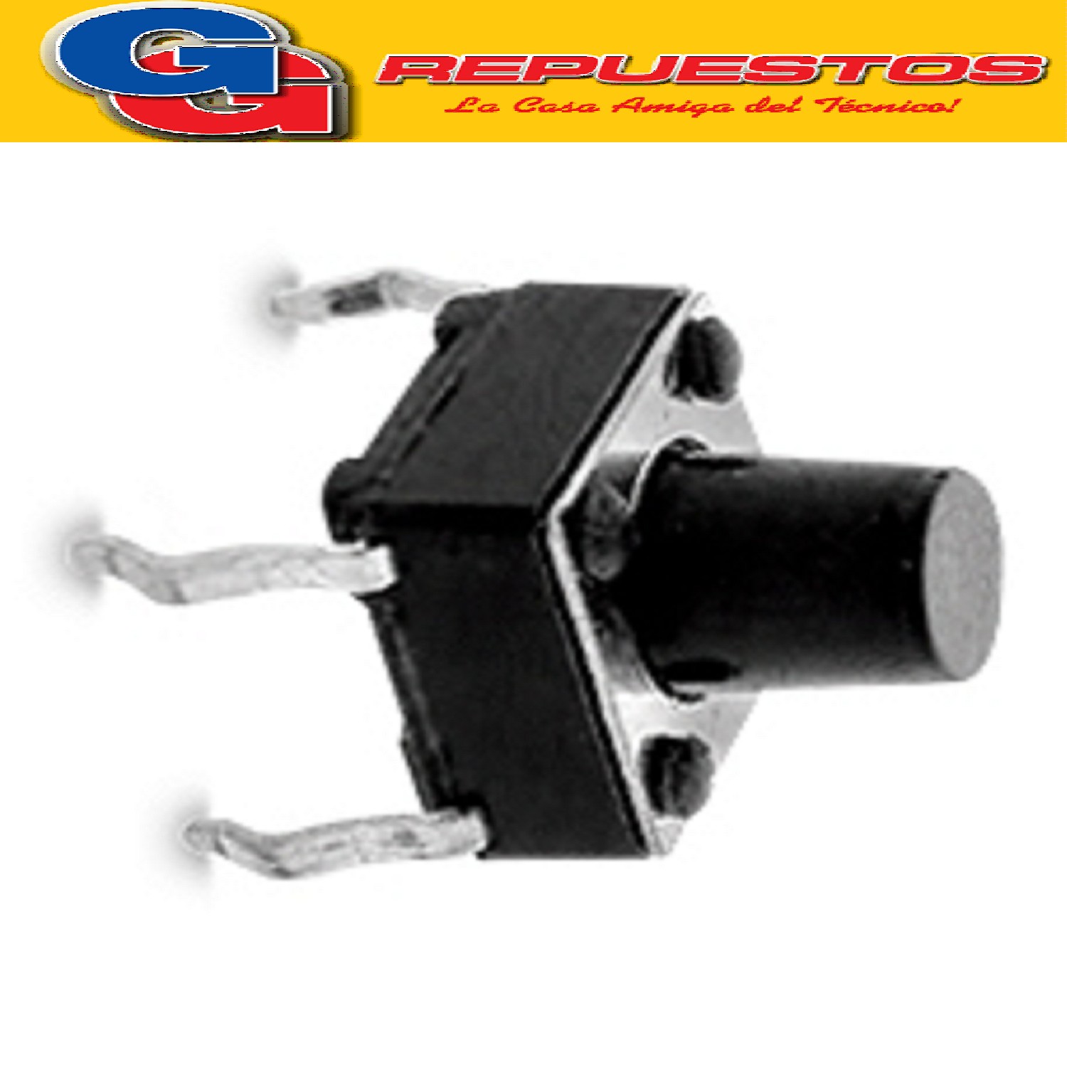 MICROSWITCH TSC7 TACT SWITCH 4 PATAS 6x6 CUADRADO 7mm