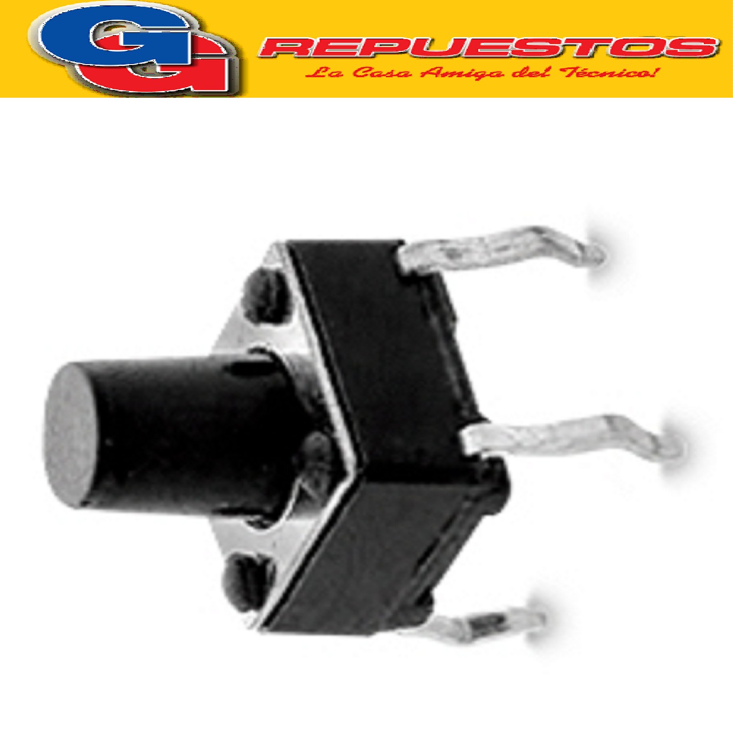 MICROSWITCH TSC7 TACT SWITCH 4 PATAS 6x6 CUADRADO 7mm