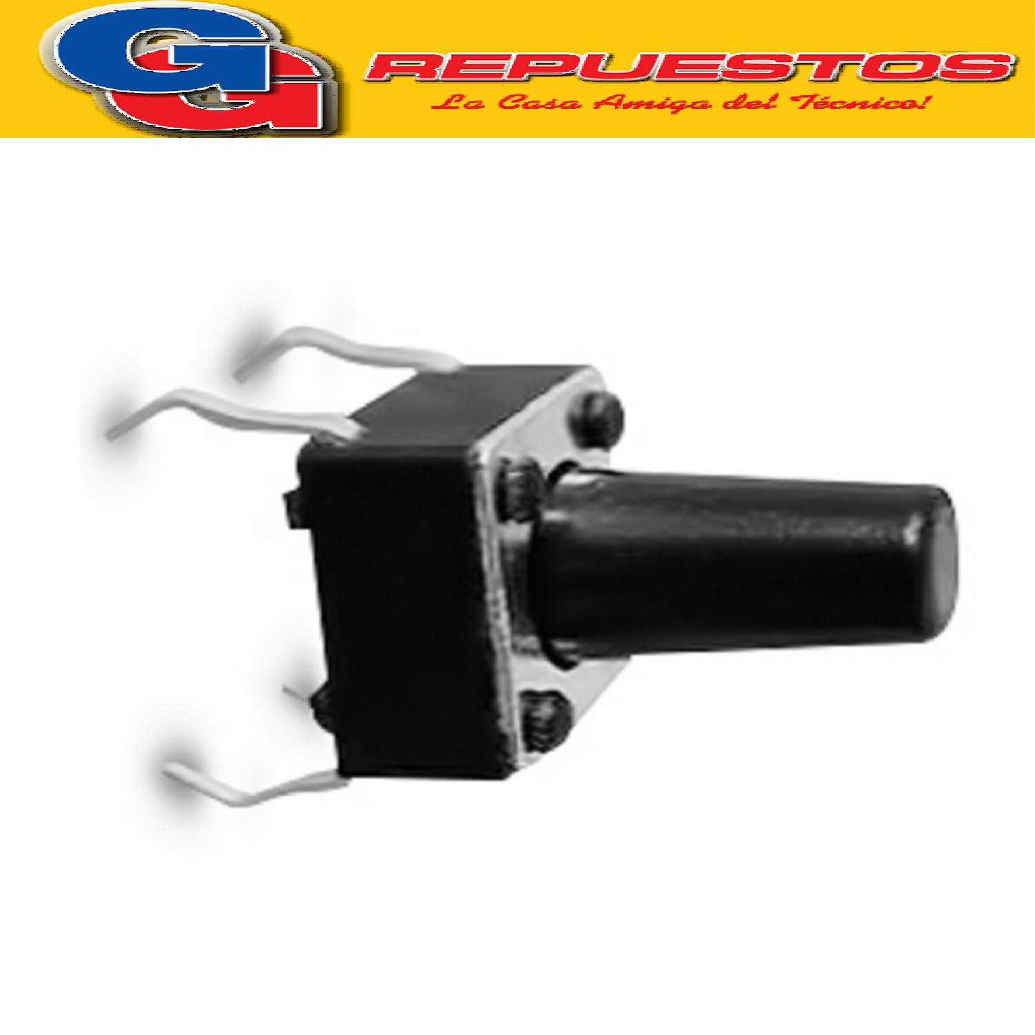 MICROSWITCH TSC9 TACT SWITCH 4 PATAS 6x6 CUADRADO 9mm