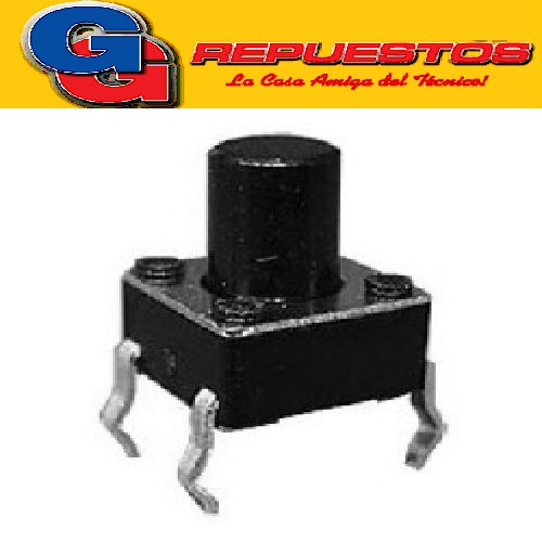 MICROSWITCH TSC9 TACT SWITCH 4 PATAS 6x6 CUADRADO 9mm
