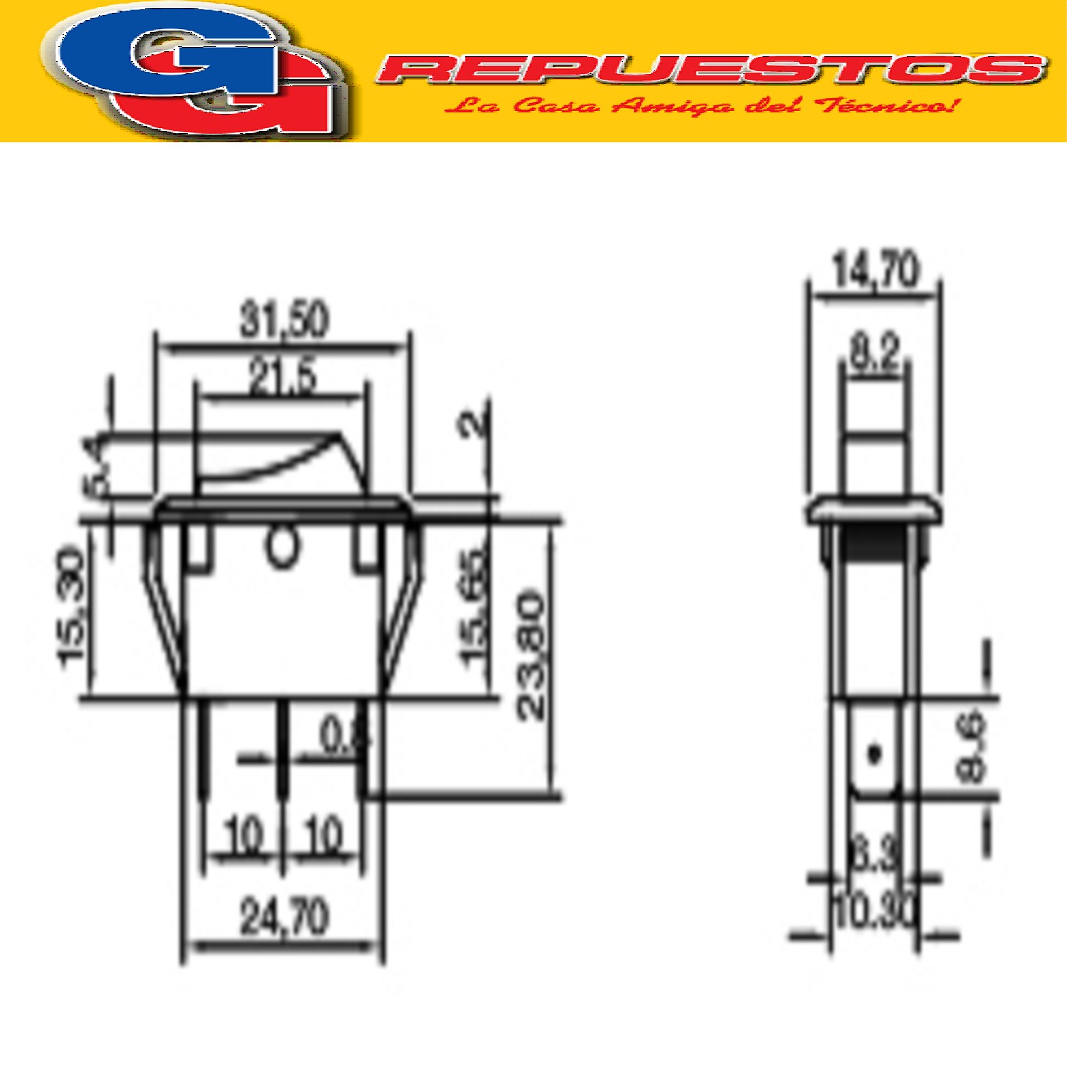 LLAVE INTERRUPTOR PARA LUSTRASPIRADORA PHILIPS