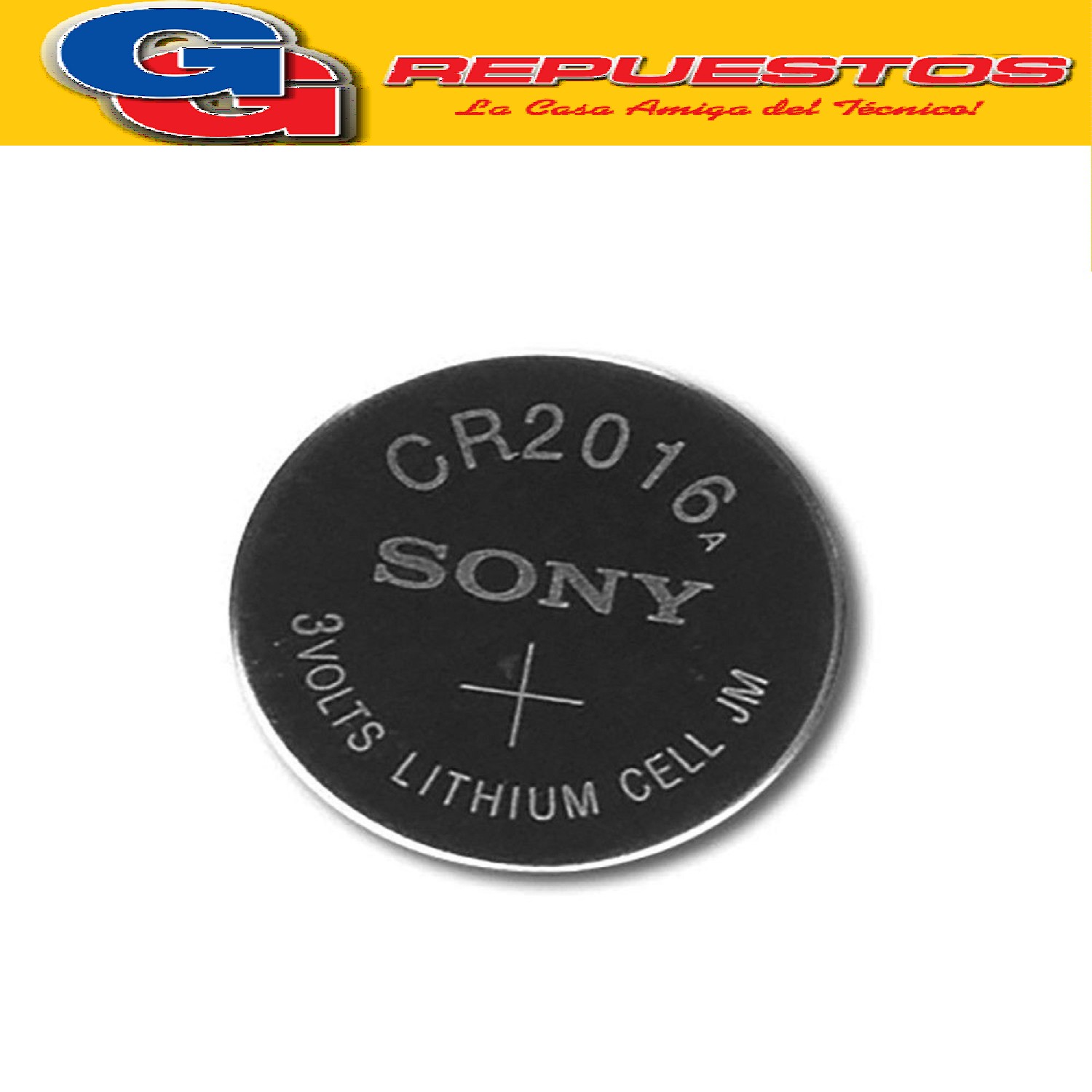 PILA CR2016 LITHIUM 3V ESPECIAL PARA CALCULADORAS
