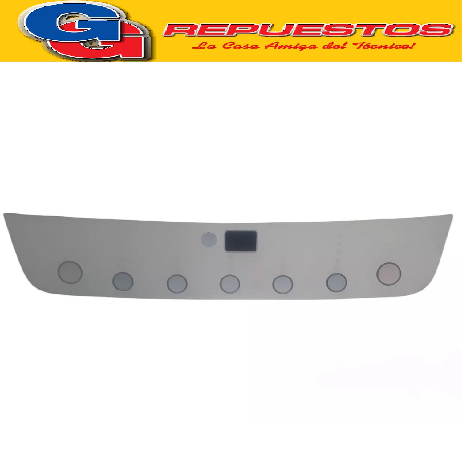 SERIGRAFIA PARA LAVARROPAS GAFA FUZZYFIT 7KG  CARGA SUPERIOR QUALITY LINE MEMBRANA PARA PANEL. LARGO 32 Y 34CM APROXIMADAMENTE.