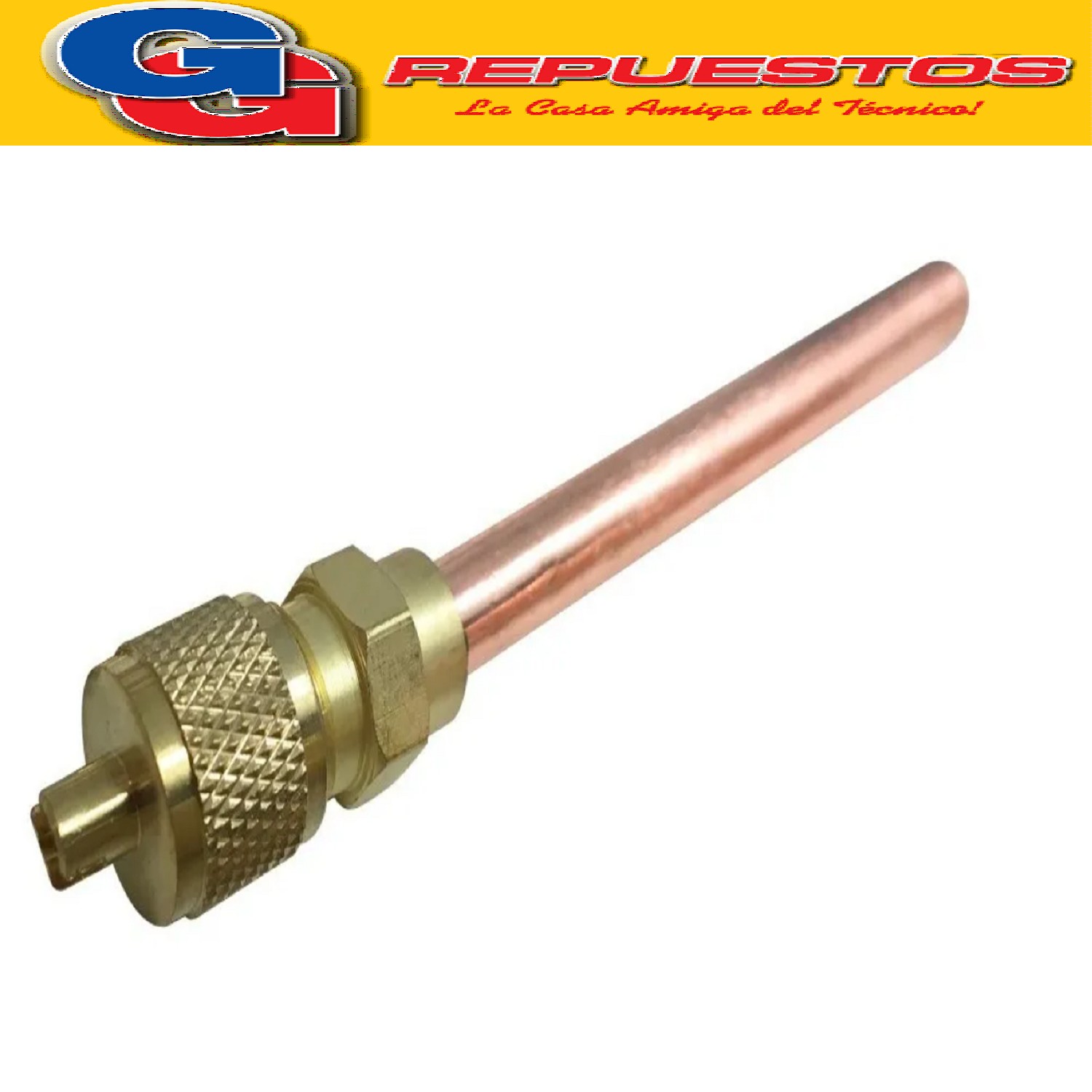 VALVULA DE CARGA PARA SOLDAR 1/4 CON CHICOTE ( VALVULA DE SE RVICIO ) APENDICE AIRE VENTANA COMPACTO