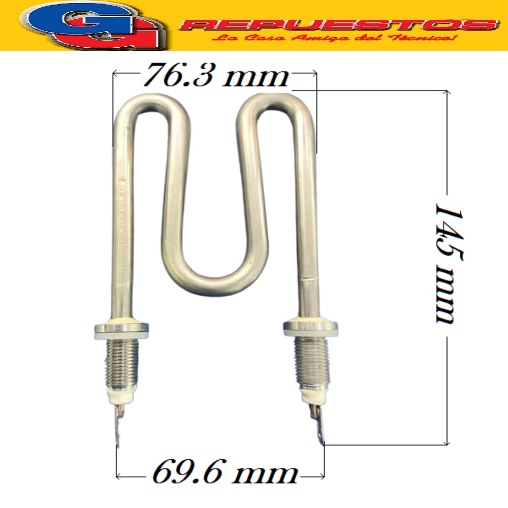 RESISTENCIA LAVAVAJILLAS PARA BGH 122W 220V 674001100054 131 2 S13317