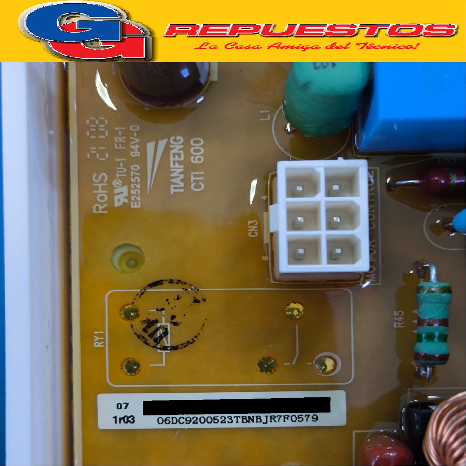 PLAQUETA DE POTENCIA Y MANDOS PARA LAVARROPAS SAMSUNG 6.5 KG WW65M0NHWU/CU-WW65MONHUU 6.5KG (UNIDAD CONTROL
PRINCIPAL MAIN y DISPLAY ORIGINAL) 
06dc9200523tbnbjr7f0793
06dc9200523tbnbjr7f0579