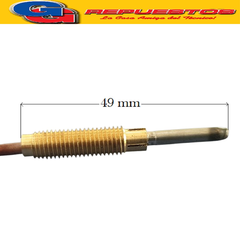 TERMOCUPLAS SOPORTE ROSCADO 700 CM 8X1
