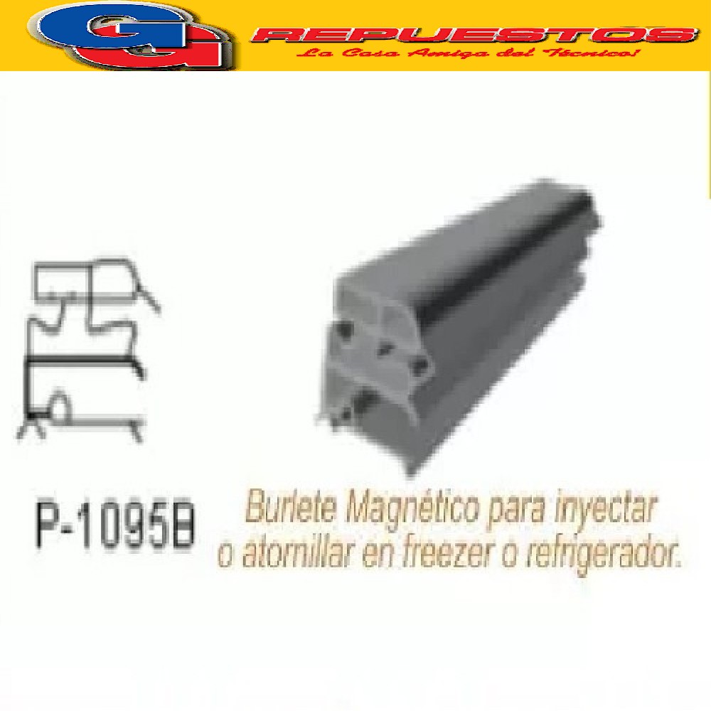 BURLETE PARA HELADERA Ang. P/1095 1850 x 800mm. SOFT BLANCO  A TORNILLO