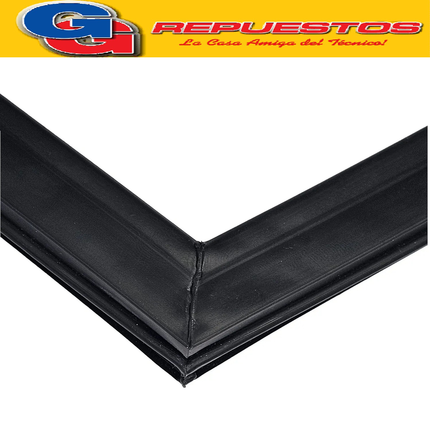 BURLETE PARA HELADERA Ang.P/1075 1450 x 750mm. A PRESION     NEGRO