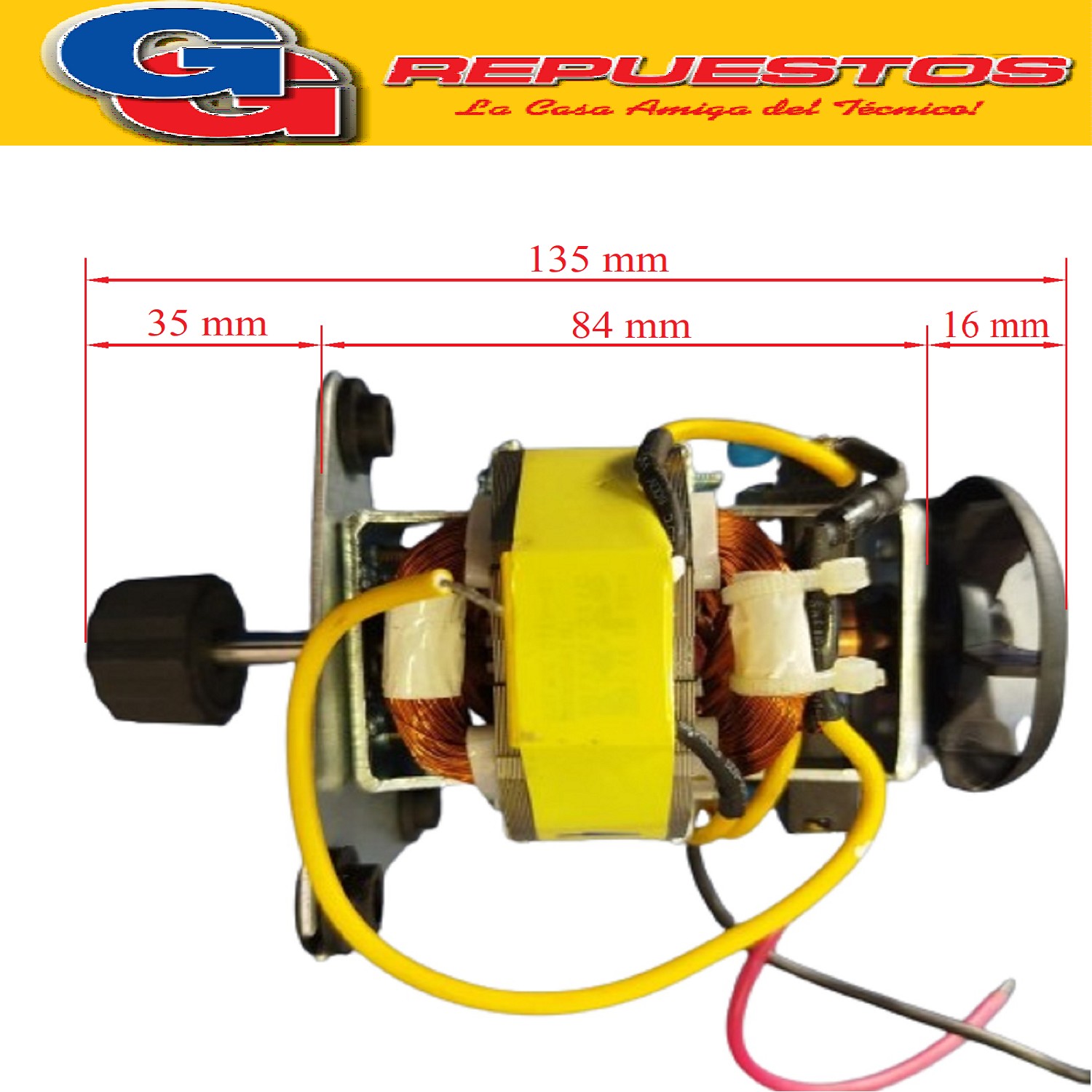 MOTOR LICUADORA COMPATIBLE CON YELMO 300 W MODELO LC 1001 220-240V 50Hz