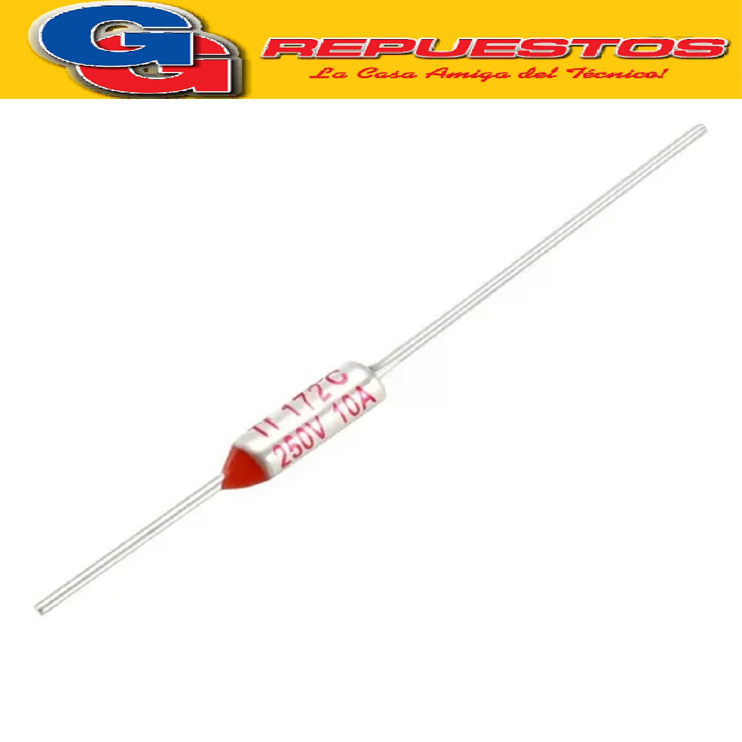 FUSIBLE TERMICO 130ºC 10A DIODO