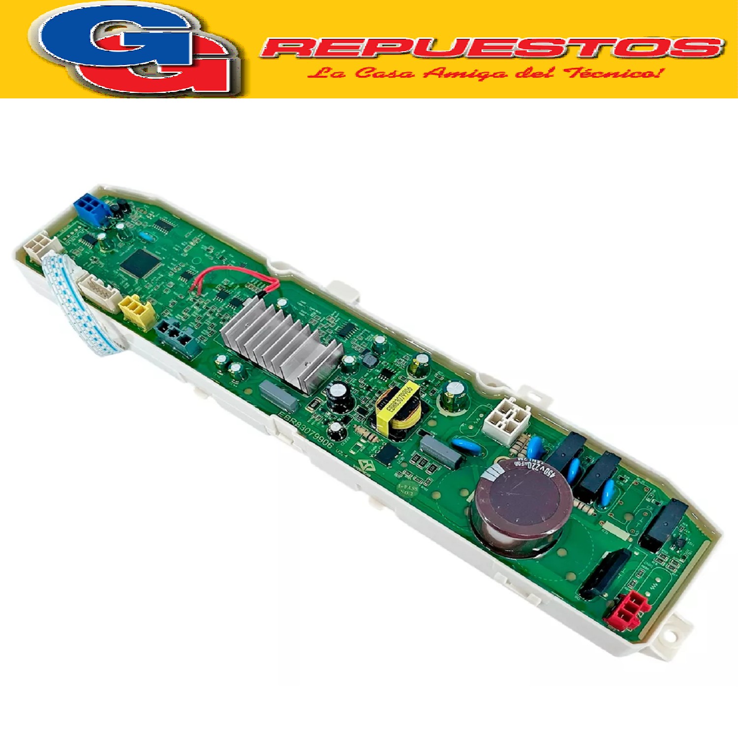 PLAQUETA PRINCIPAL PARA LAVARROPAS LG INVERTER WT8SSB  WT8WB PLAQUETA DE MANDOS Y POTENCIA LG CARGA SUPERIOR INVERTER  WT8SSB WT8WB QUALITY LINE Cod Origen: LG EBR83079906