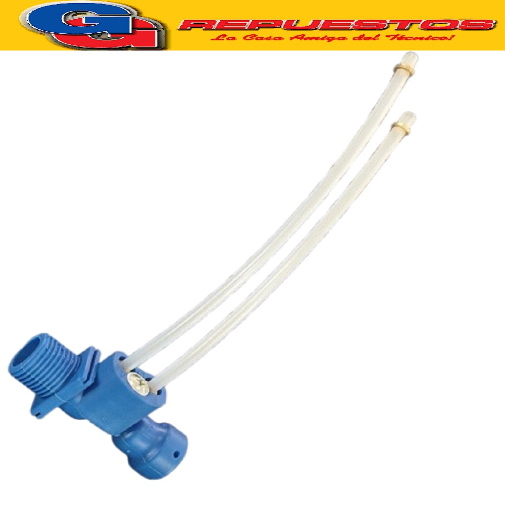 VENTURI DE 1/2 AZUL CON CAÑOS DE POLIAMIDA CALEFON ESCORIAL  MEDIDAS DE LOS POLIAMIDA DE 15 Y 14 CM