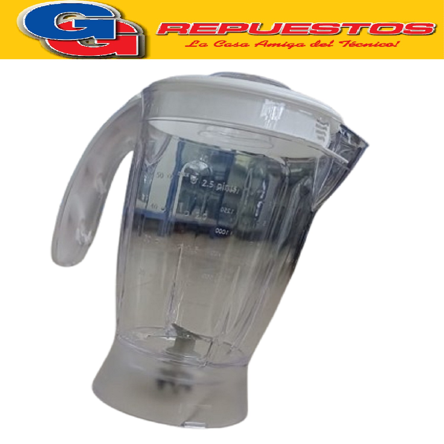 VASO LICUADORA PARA PHILIPS HR 7743 FAZ CON  CUCHILLA Y CARD AN PHILIPS HR1760 - HR1764 - CUCINA -COMFORT HR2030-2034 - HR1765 - HR2035- HR2009