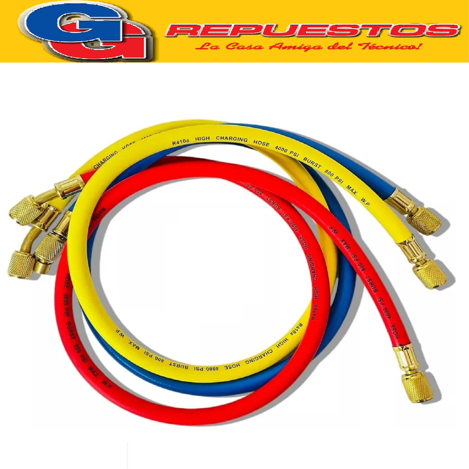 MANIFOLD PARA SERVICIO R22 R134 ZT536 COMPLETO CON MANGUERAS CT-536-G