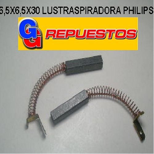 CARBON 6.50X6.50X30 PARA LUSTRASPIRADORA PHILIPS EL PAR -REVISAR MEDIDA DETERMINADAMENTE PARA EVITAR CONFUCIONES.