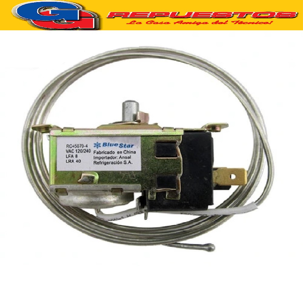 TERMOSTATO TIPO RC 45070-2S / 1 FRIO / EXHIBIDORA / VISU / G AFA / TF7 - 321 M 2 CONTACTOS EJE REDONDO RC23672
2,42,4