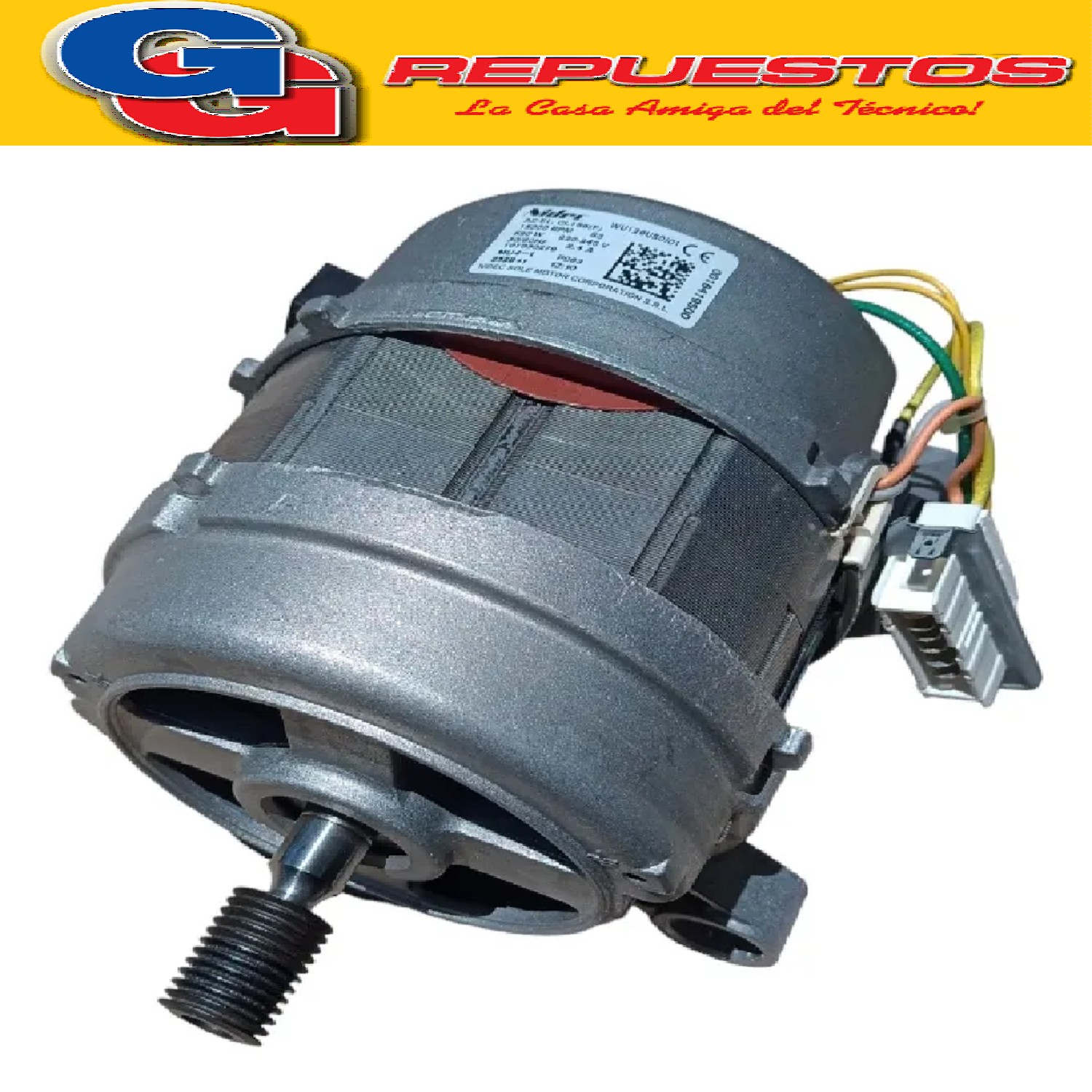 MOTOR UNIVERSAL CS D20 PARA LAVARROPAS DREAN GOLD  BLUE 12.8 701030278 DREAN GOLD 10.8 ECO DESIGN GOLD 10.8 SI BLUE! 10.8 12.8 ECO+ CANDY CYFT1084D-12 - 31006661 VITA 108T-12 - 31007404 SMART CVST810T - 31008341 15000RPM Cod Origen: WW01F02444 20584.418