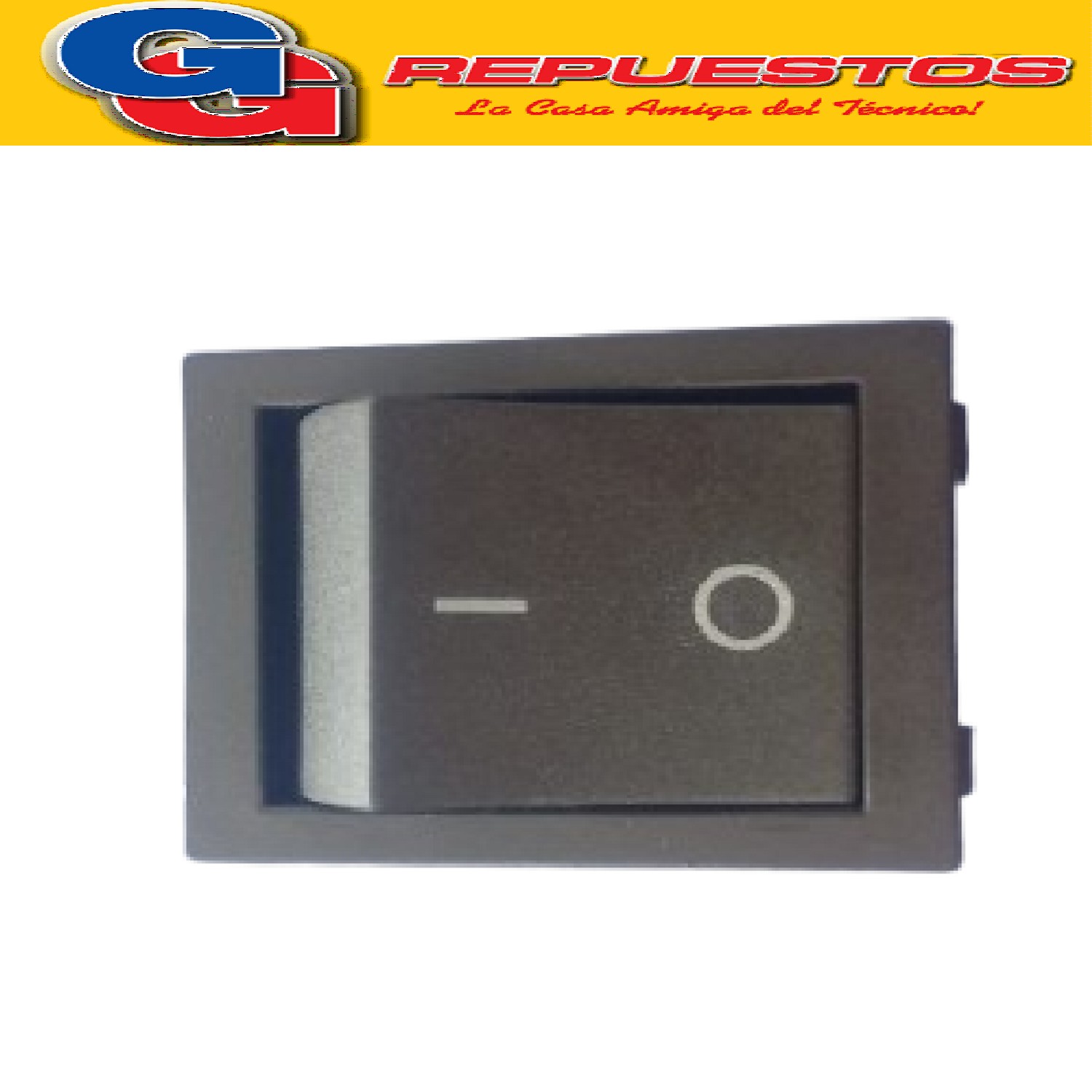 LLAVE TECLA 4 CTOS 15 A 250 V NEGRA IMPORTADA BIPOLAR