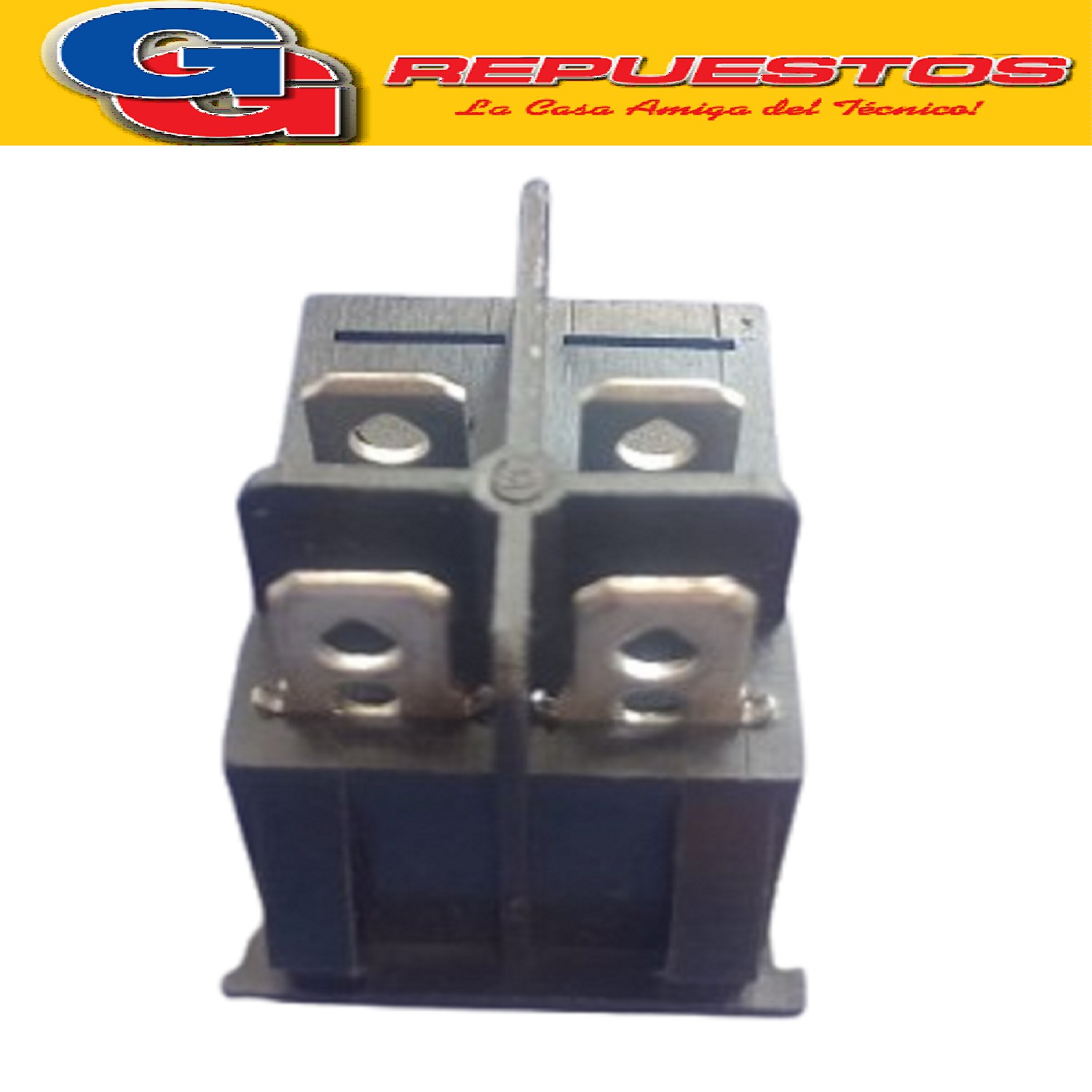 LLAVE TECLA 4 CTOS 15 A 250 V NEGRA IMPORTADA BIPOLAR