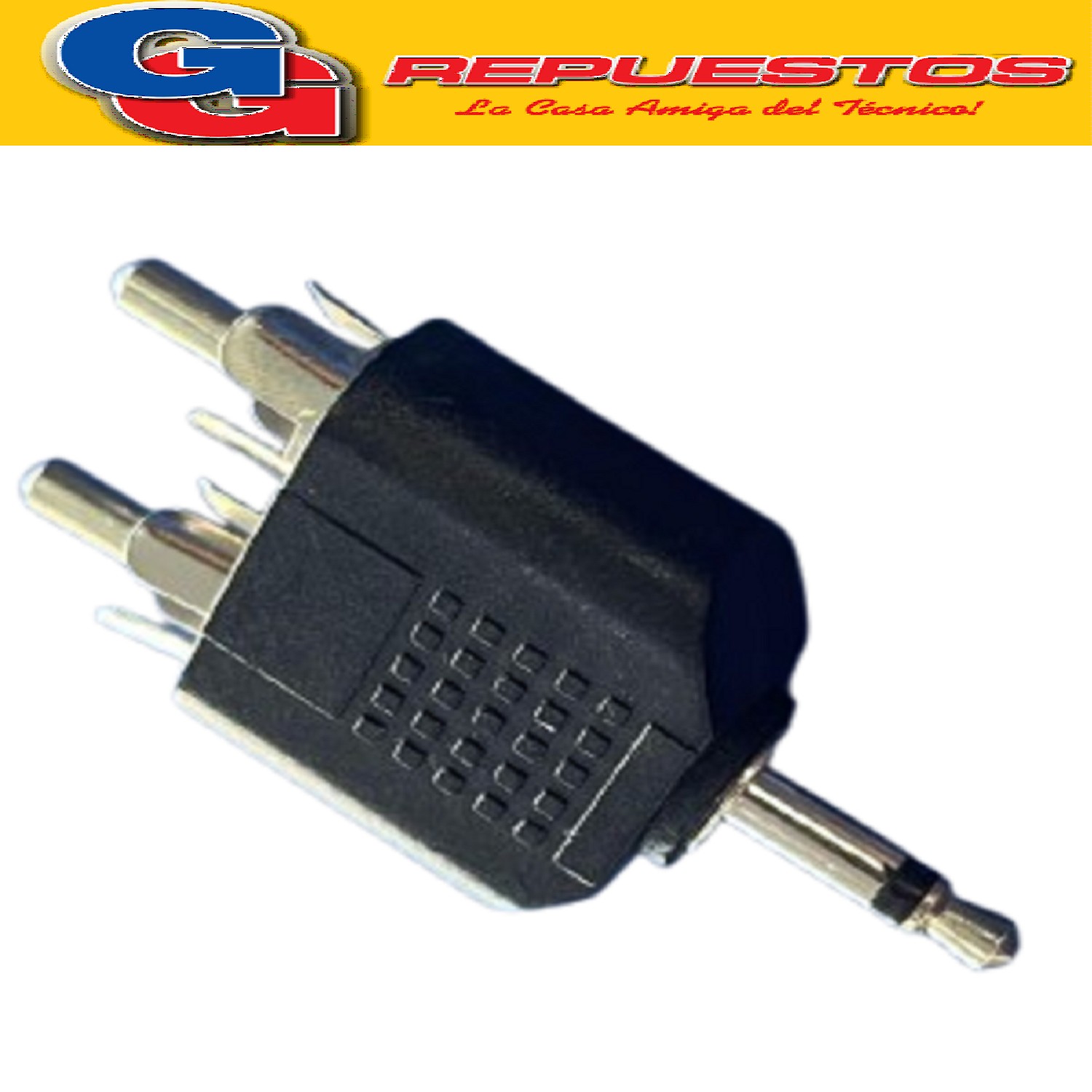 ADAPTADOR 3.5 M/MONO A 2 M/RCA