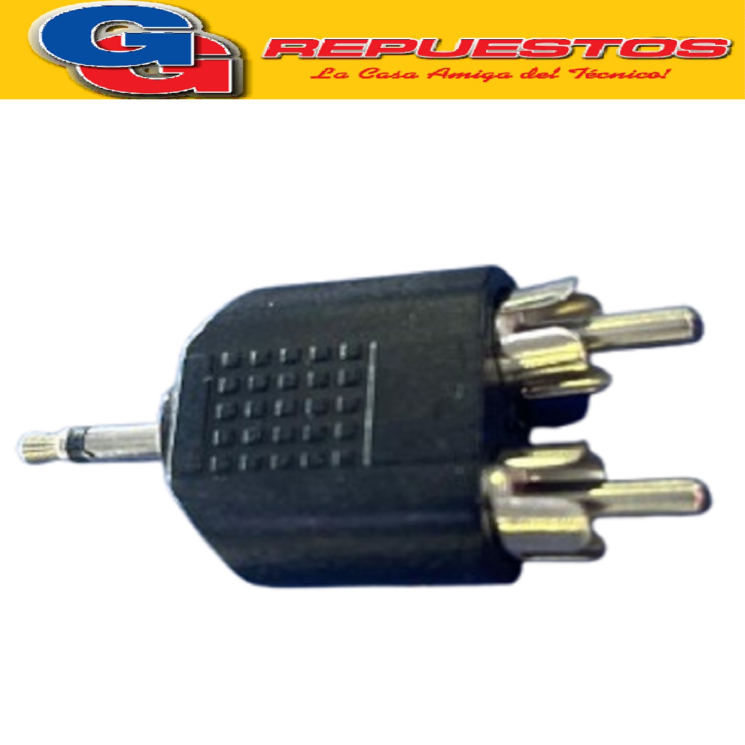 ADAPTADOR 3.5 M/MONO A 2 M/RCA