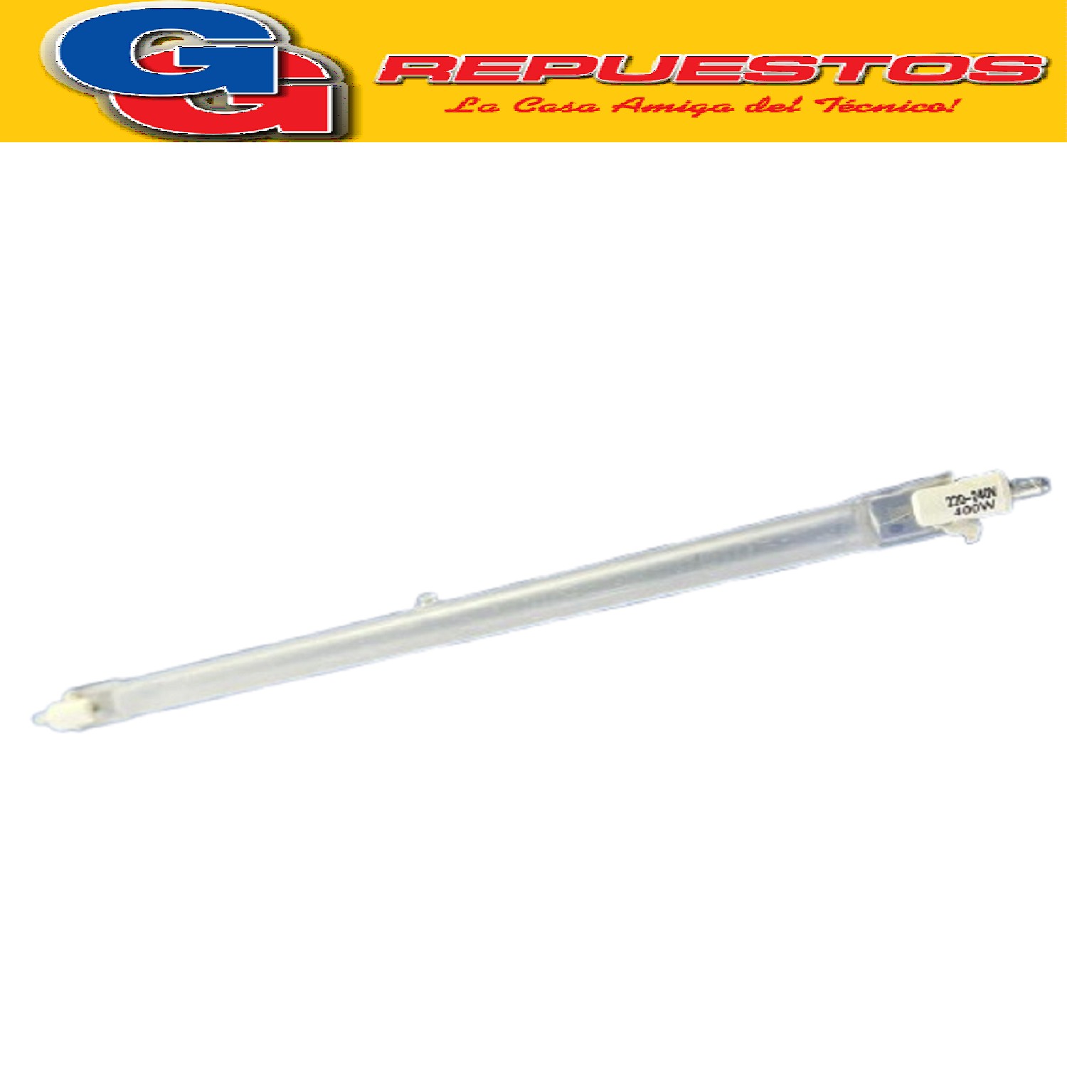 TUBO HALOGENO PARA ESTUFA 22cm de largo