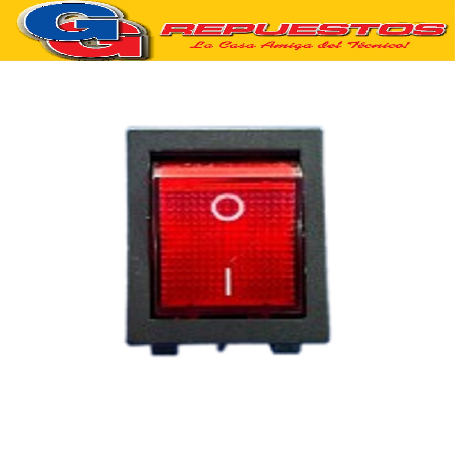 LLAVE TECLA 6 CTOS 15 A 250 V C/NEON IMP INTERRUPTOR LLAVE BIPOLAR VARIOS USOS CALEFONES TERMOTANQUES ETC