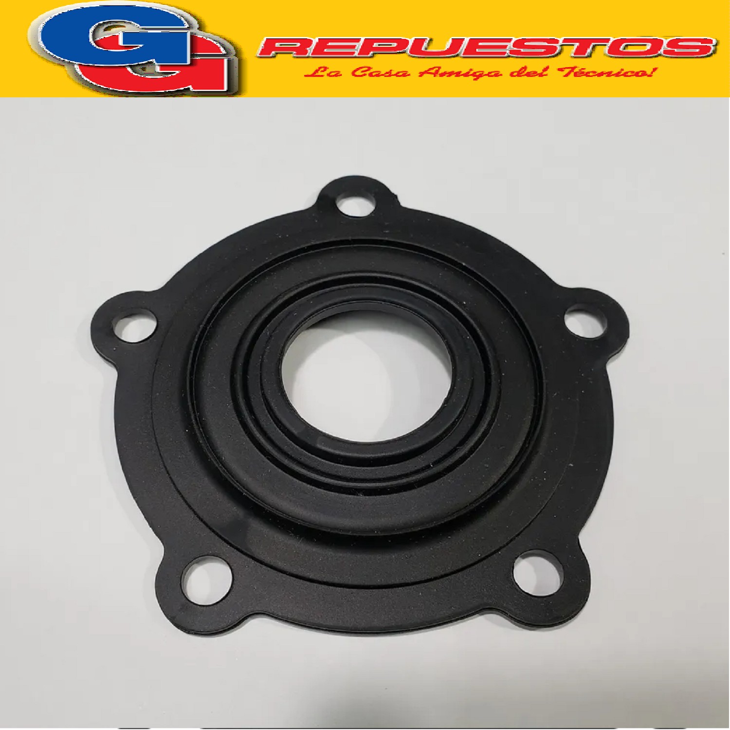 JUNTA DE GOMA RESISTENCIA JAMES 5 AGUJEROS  TERMOTANQUES ELECTRICOS tiene 10 cm de circunferencia, Con los agujeros da 12 cm, diametro interior 3.5 cm, distancia de centro a centro de los 5 agujeros 6 cm