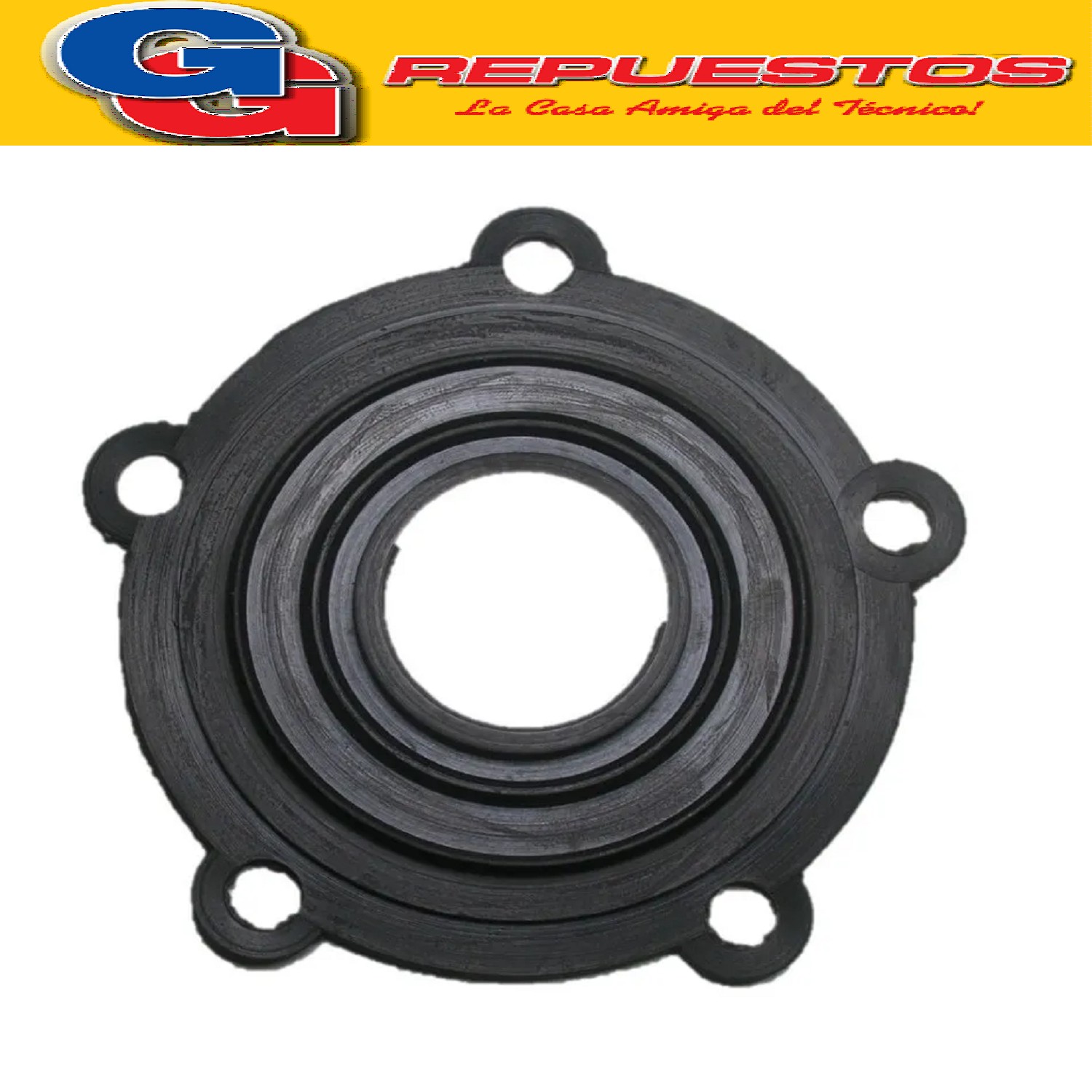 JUNTA DE GOMA RESISTENCIA JAMES 5 AGUJEROS  TERMOTANQUES ELECTRICOS tiene 10 cm de circunferencia, Con los agujeros da 12 cm, diametro interior 3.5 cm, distancia de centro a centro de los 5 agujeros 6 cm