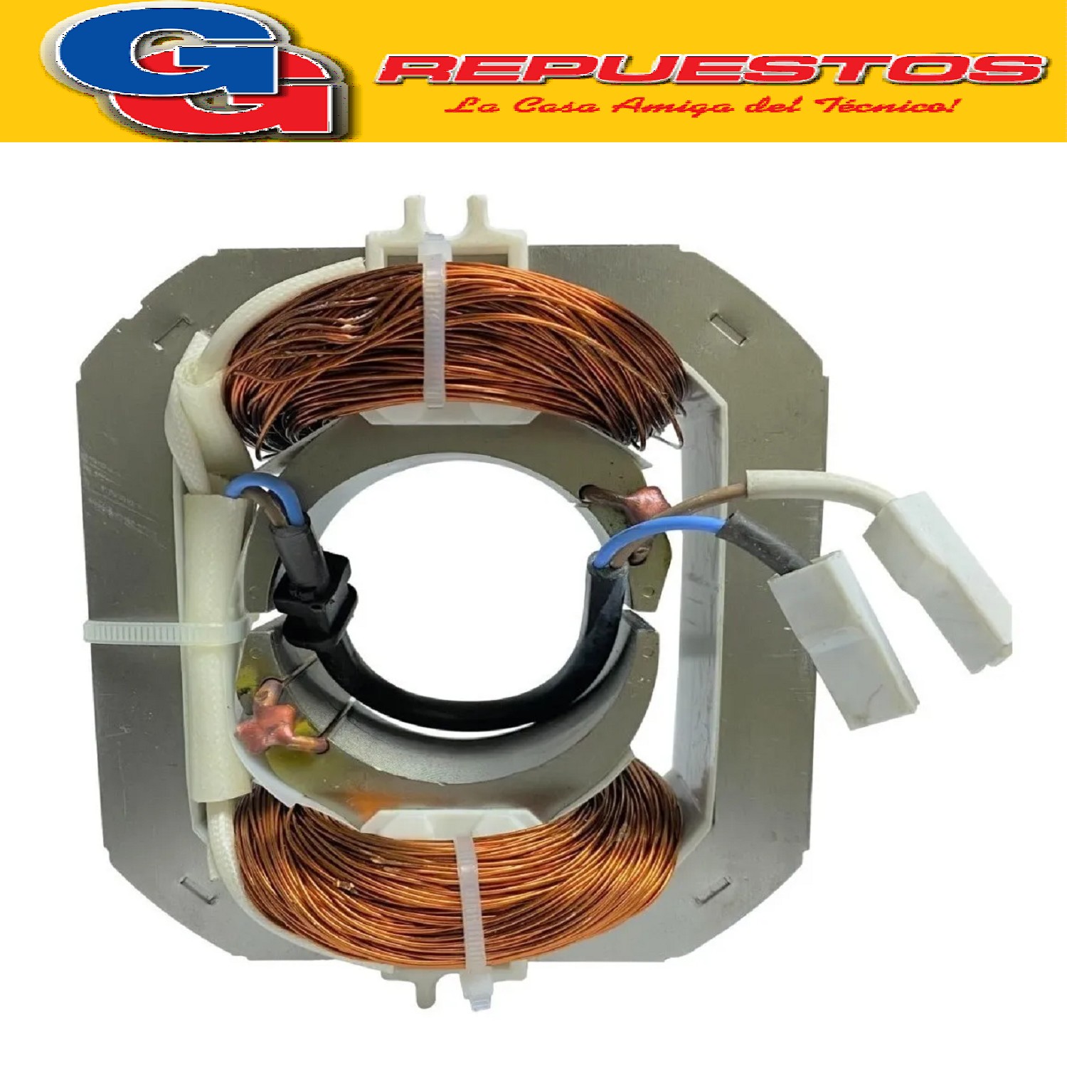 ESTATOR CAMPO ORIGINAL PARA SECARROPAS KOHINOOR A-652 C-755  SECARROPAS COLUMBIA HTS 4500 HTS 5500 C-745 C-755 C-755/2 c-765/2 A-2042 A-2052 A-652 A-655 A-655/2 A-665/2 P-2052 P-652 B-2042 B-2052 B-652 N-655 N-655/2 HTS 4202 HTS 5202 N-652 B-655/2 B-655 C-742 C-752 C-352 HTS-4201 HTS-4200 HTS-5201 HTS-5200 P-655/2 D-361 HTS 5504 HTS 5501 HTS 5503 CAMPO COCIDO RECAMBIO MOTOR