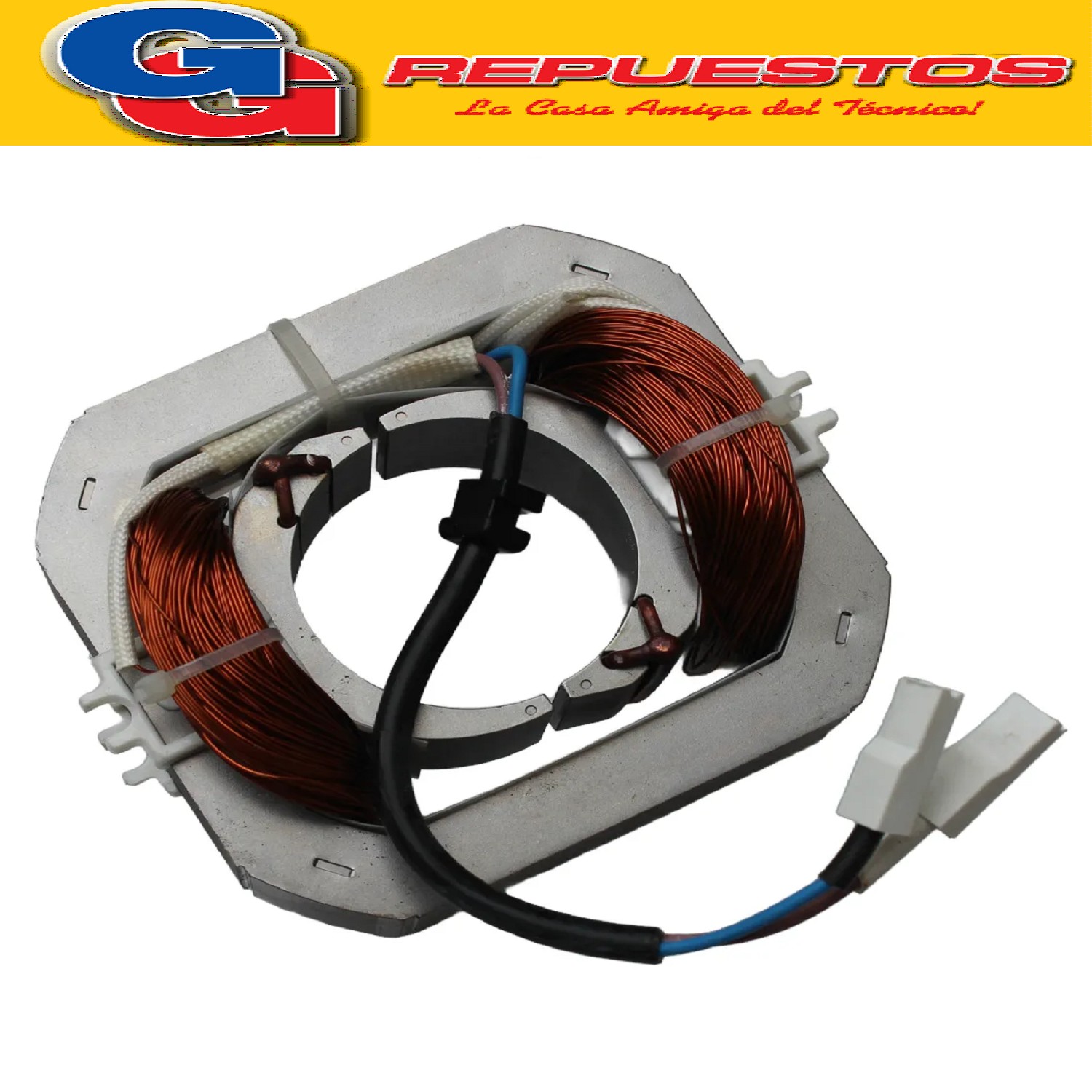 ESTATOR CAMPO ORIGINAL PARA SECARROPAS KOHINOOR A-652 C-755  SECARROPAS COLUMBIA HTS 4500 HTS 5500 C-745 C-755 C-755/2 c-765/2 A-2042 A-2052 A-652 A-655 A-655/2 A-665/2 P-2052 P-652 B-2042 B-2052 B-652 N-655 N-655/2 HTS 4202 HTS 5202 N-652 B-655/2 B-655 C-742 C-752 C-352 HTS-4201 HTS-4200 HTS-5201 HTS-5200 P-655/2 D-361 HTS 5504 HTS 5501 HTS 5503 CAMPO COCIDO RECAMBIO MOTOR