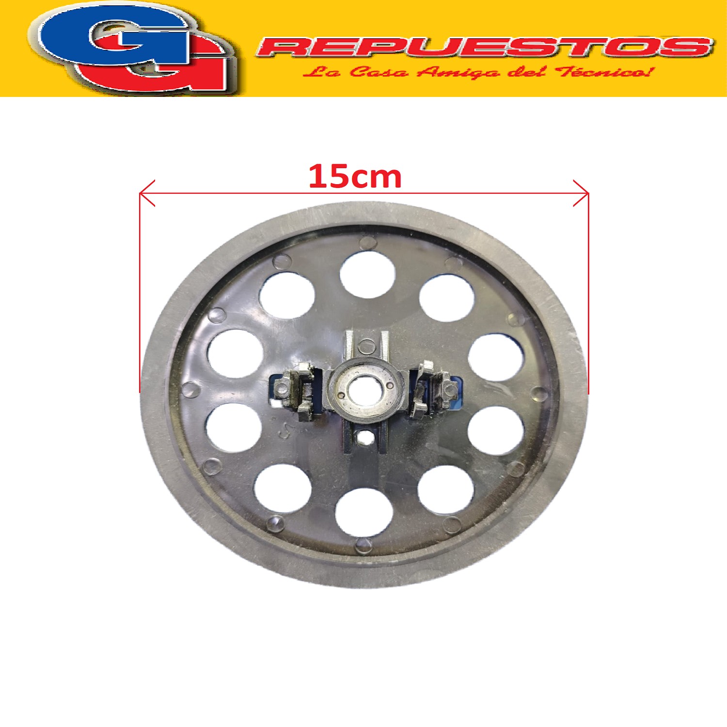 POLEA ENCERADORA LILIANA ELECTROLUX LUSTRASPIRADORA CONJUNTO POLEA CHICA CON Y TRABAS 11,5MM COMPATIBLE CON LOS MODELOS  B814 / B815 / B816 / LL110 / LL120 / LL109 / LL309 / LL409 / LL220 / LL210 / B716 / B715 / B714 / LL108 / LL308 / LL408 / LL340 / LL350 / B815 P / B816 P / T1ILA3CEP / FP3000 / Z6100 ZZLL1035