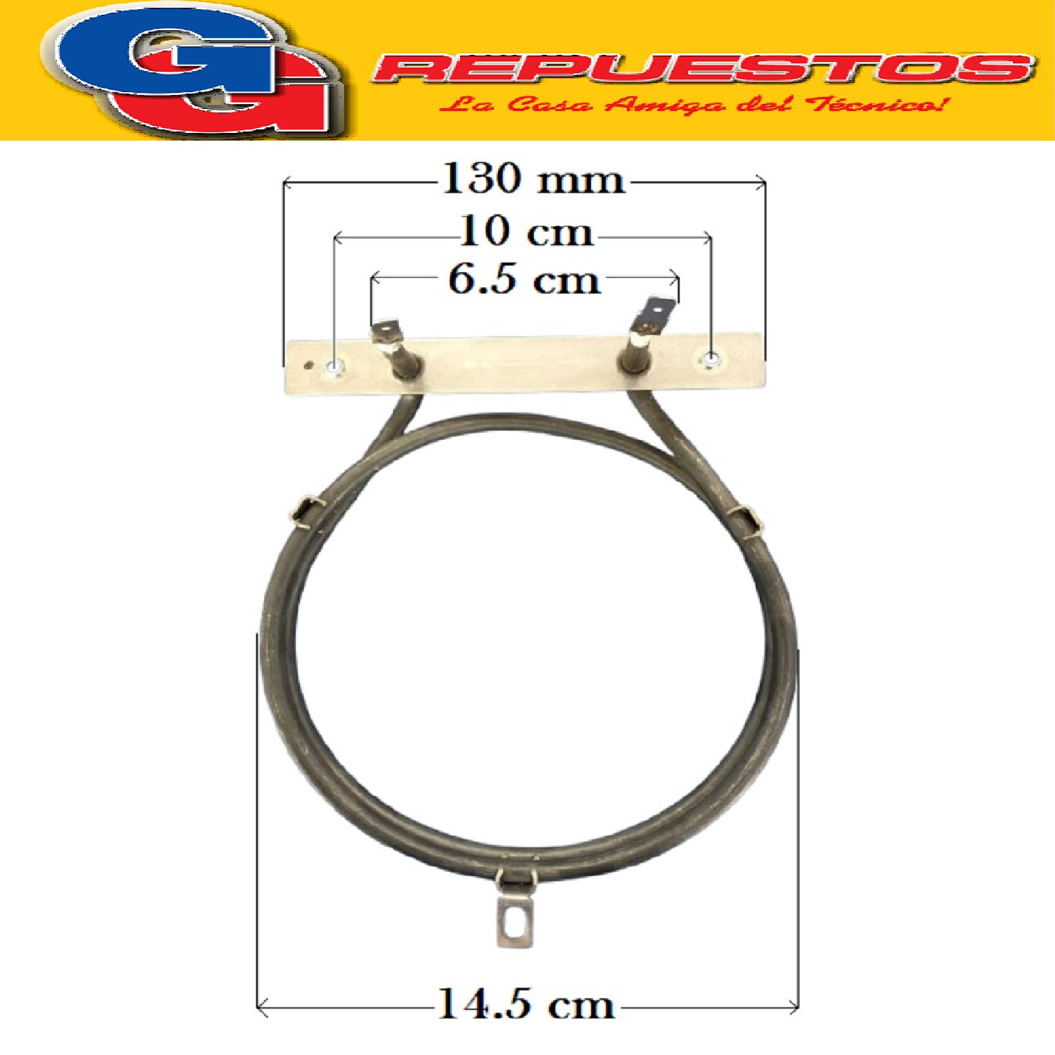 RESISTENCIA HORNO ELECTRICO REDONDA