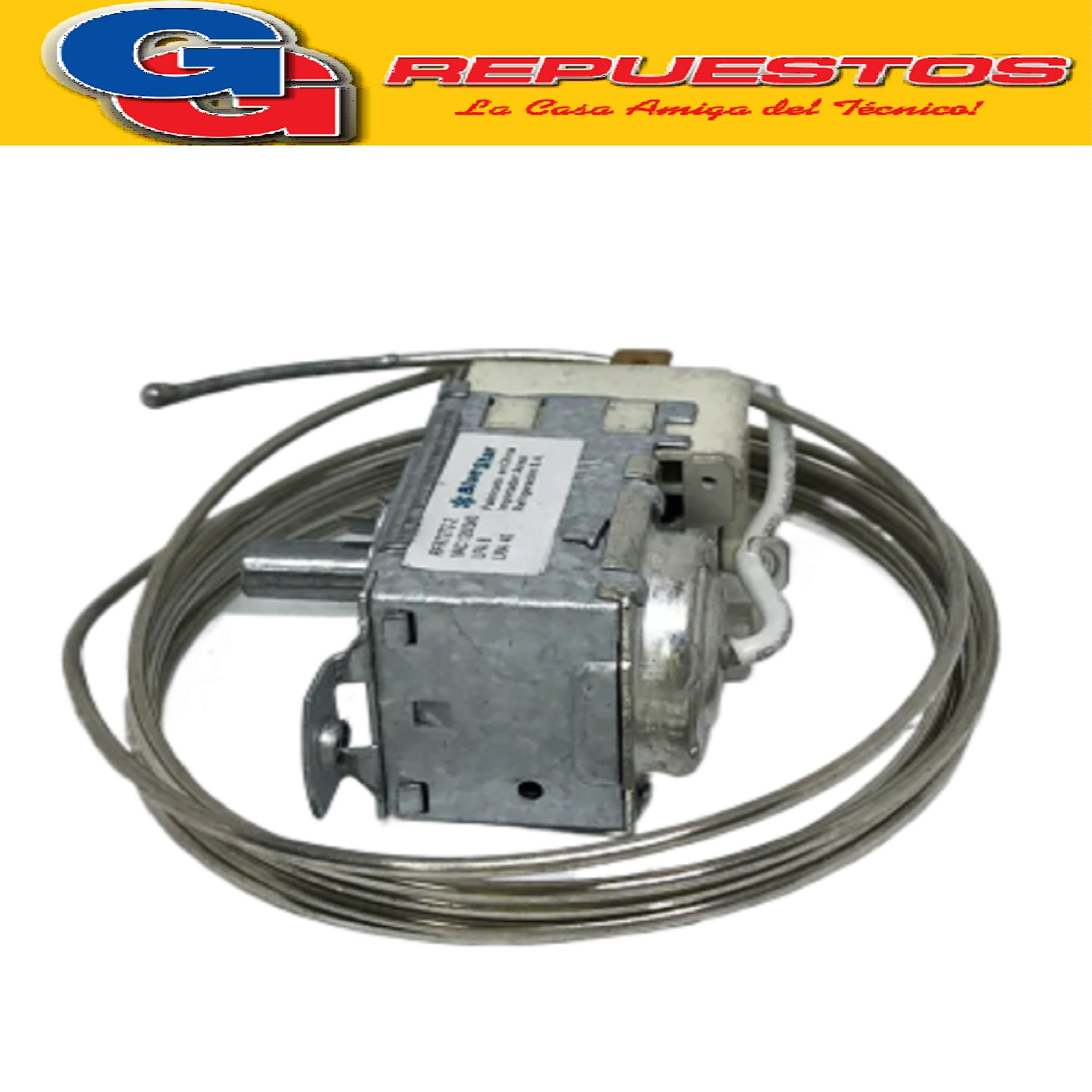 TERMOSTATO BlueStar RFR7272-4  FREEZER O ENFRIADOR DE BOTELL AS COLUMBIA  2 CONTACTOS EJE REDONDO  DUALES  (+8.8+3.9_-6.2-13.8_-17-28) CAPILAR 1.8M