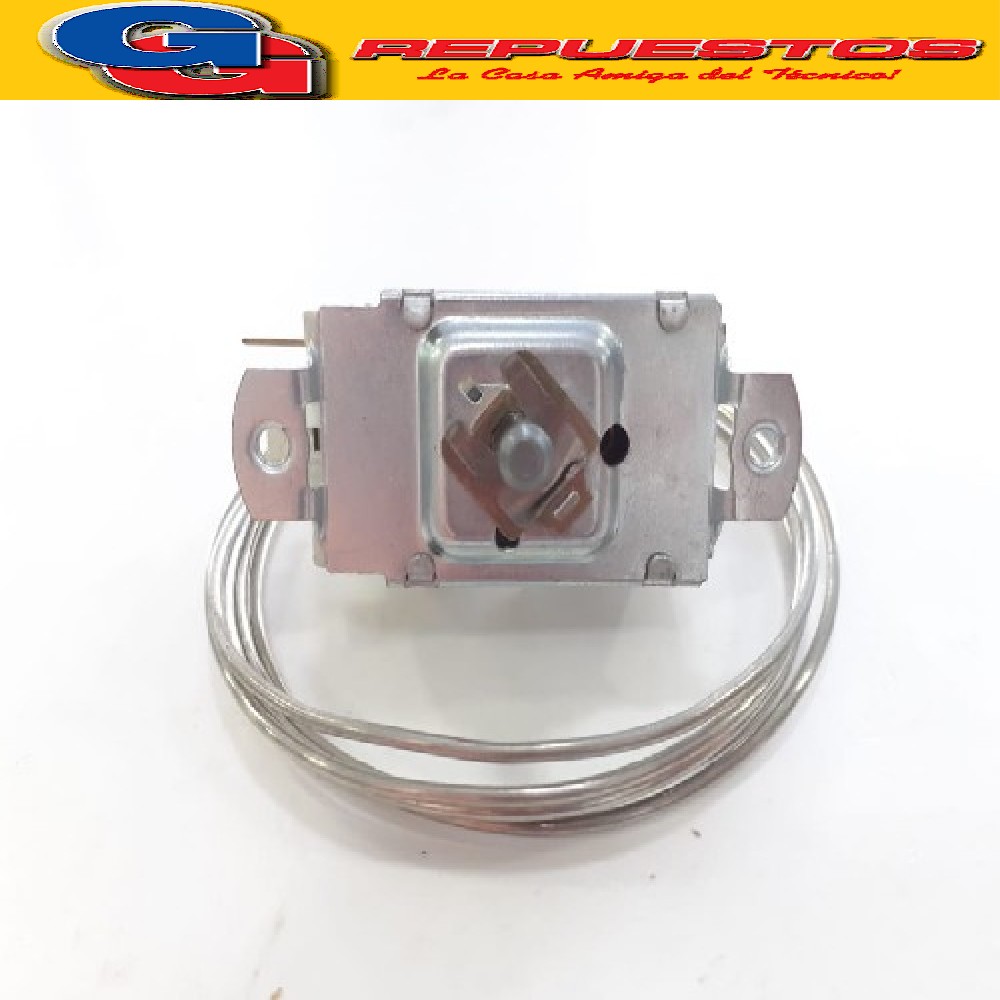 TERMOSTATO HELADERA BlueStar RC45070-4S AMBIENTE EXHIBIDORA  GAFA CON LENGUETA (+9.2+0.9_+3-7) 2 CONTACTOS EJE REDONDO CAPILAR 1.27M = RC-24572-2