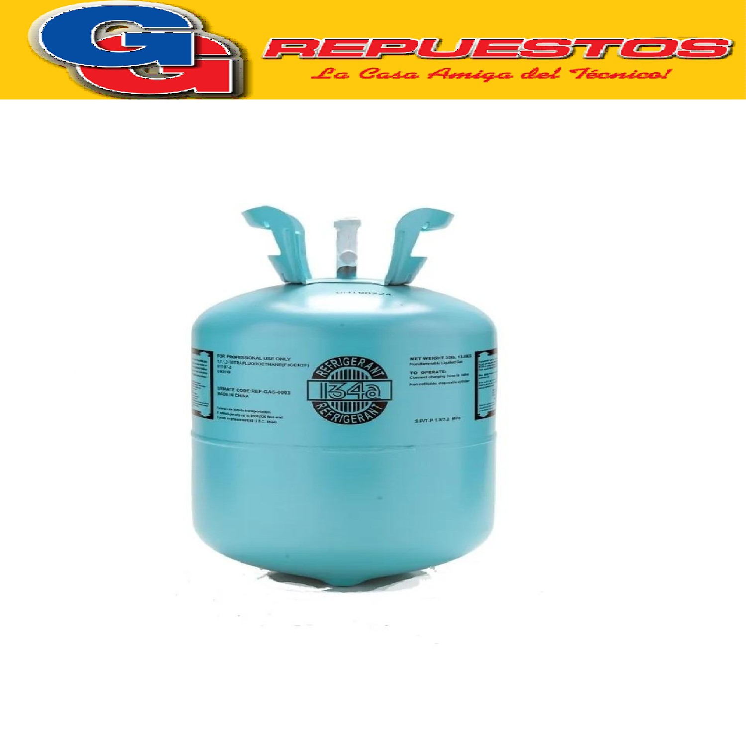 GARRAFA GAS R134a x 13.6 kg