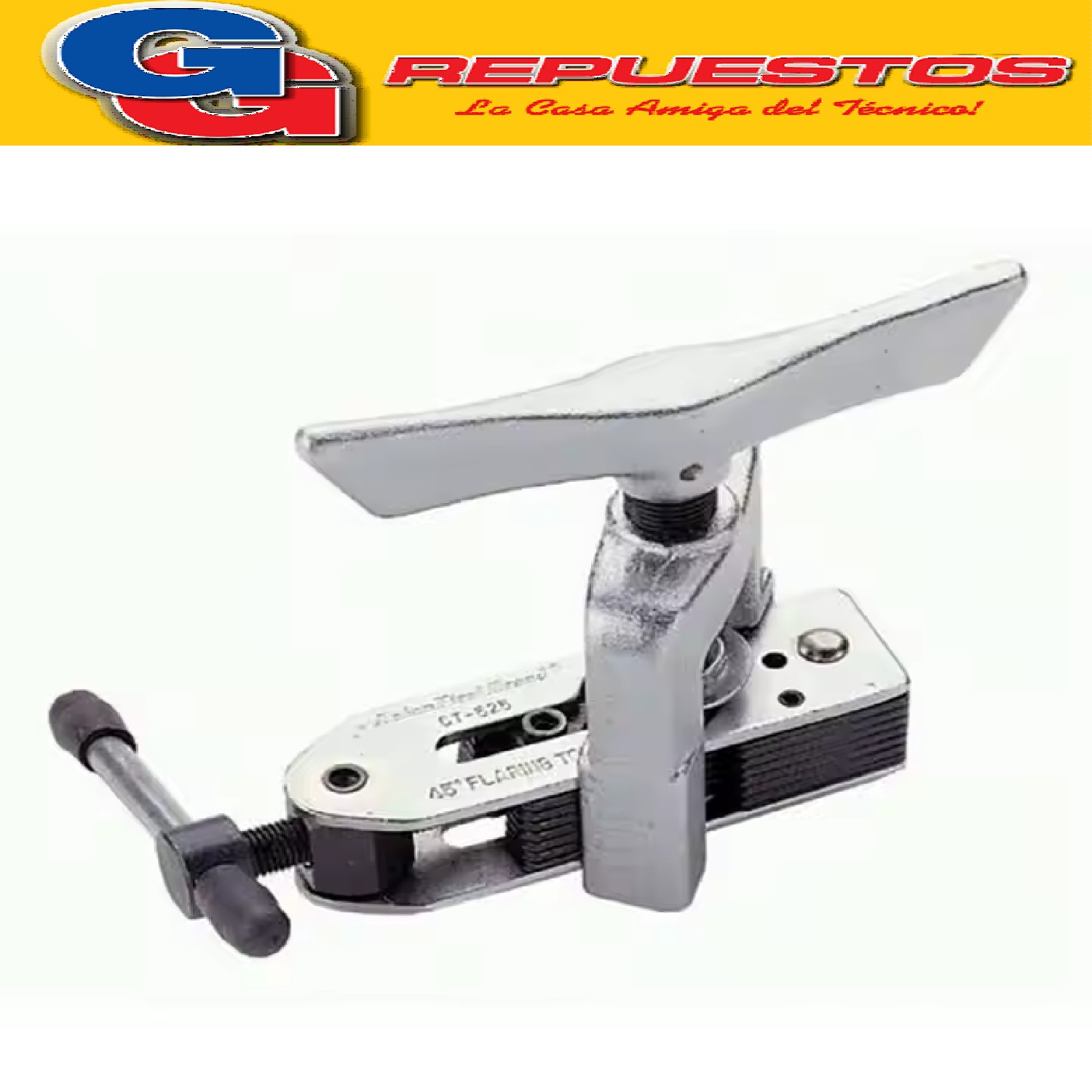 PESTAÑADORA TIPO IMPERIAL CT-525
 Pestañadora Regulable Ct-525 3/16 A 5/8 Apto Refrigeracion
Tamaño en pulgadas: 3/16 , 1/4 , 5/16 , 3/8 , 1/2 , 5/8 , 
Tamaño métrico: 5, 6, 8, 10, 12, 16mm