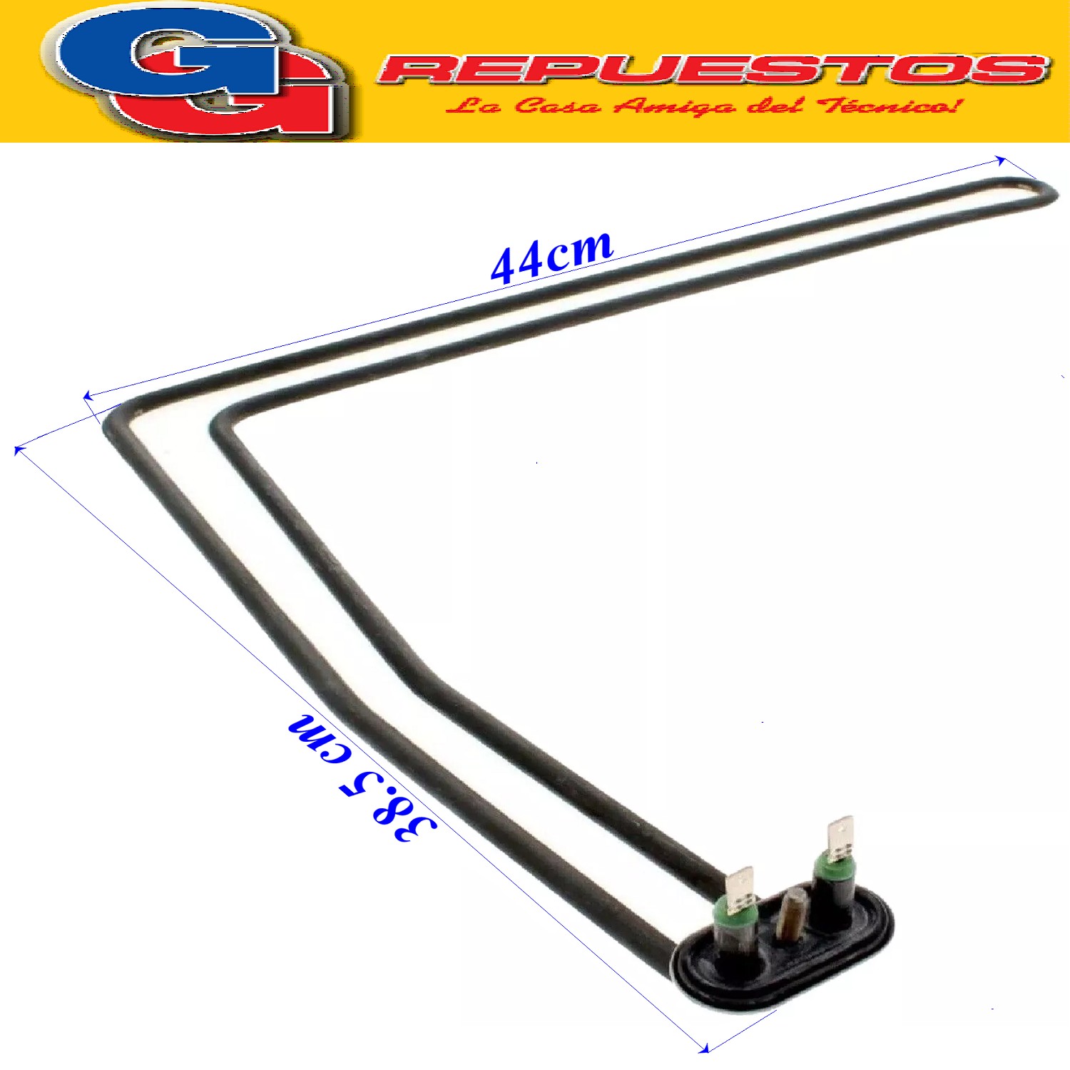 RESISTENCIA PARA LAVAVAJILLAS ELECTRLUX EHFA125EDHW/125LBHS  K_672050310019_RESISTENCIA EHFA125EDHW/125LBHS KAWAI 230V 2000W