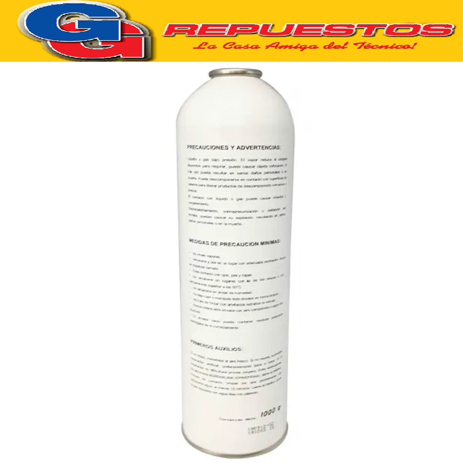 LATA GAS R22 X 1 KG PURO NECTON LATA ENVASE DESCARTABLE