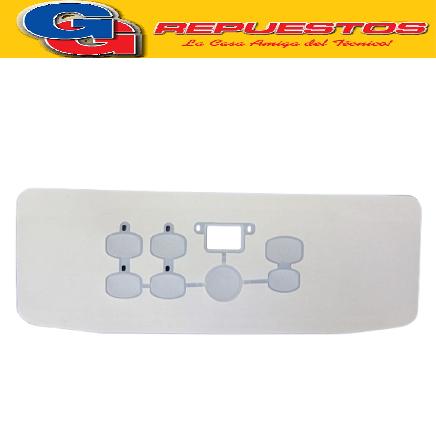 SERIGRAFIA PARA LAVARROPAS DREAN CONCEPT FUZZY TECH MODELO   VIEJO FUZZY TECH V1 QUALITY LINE MEMBRANA PARA PANEL. LARGO 28CM APROXIMADAMENTE