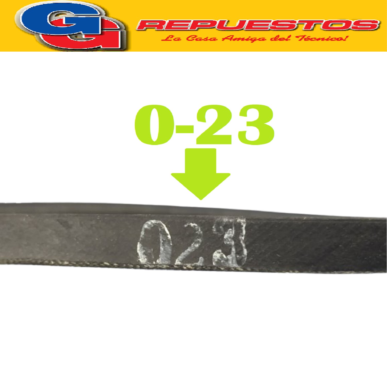 CORREA EN V 023 0-23. 3L230 LAVARROPAS