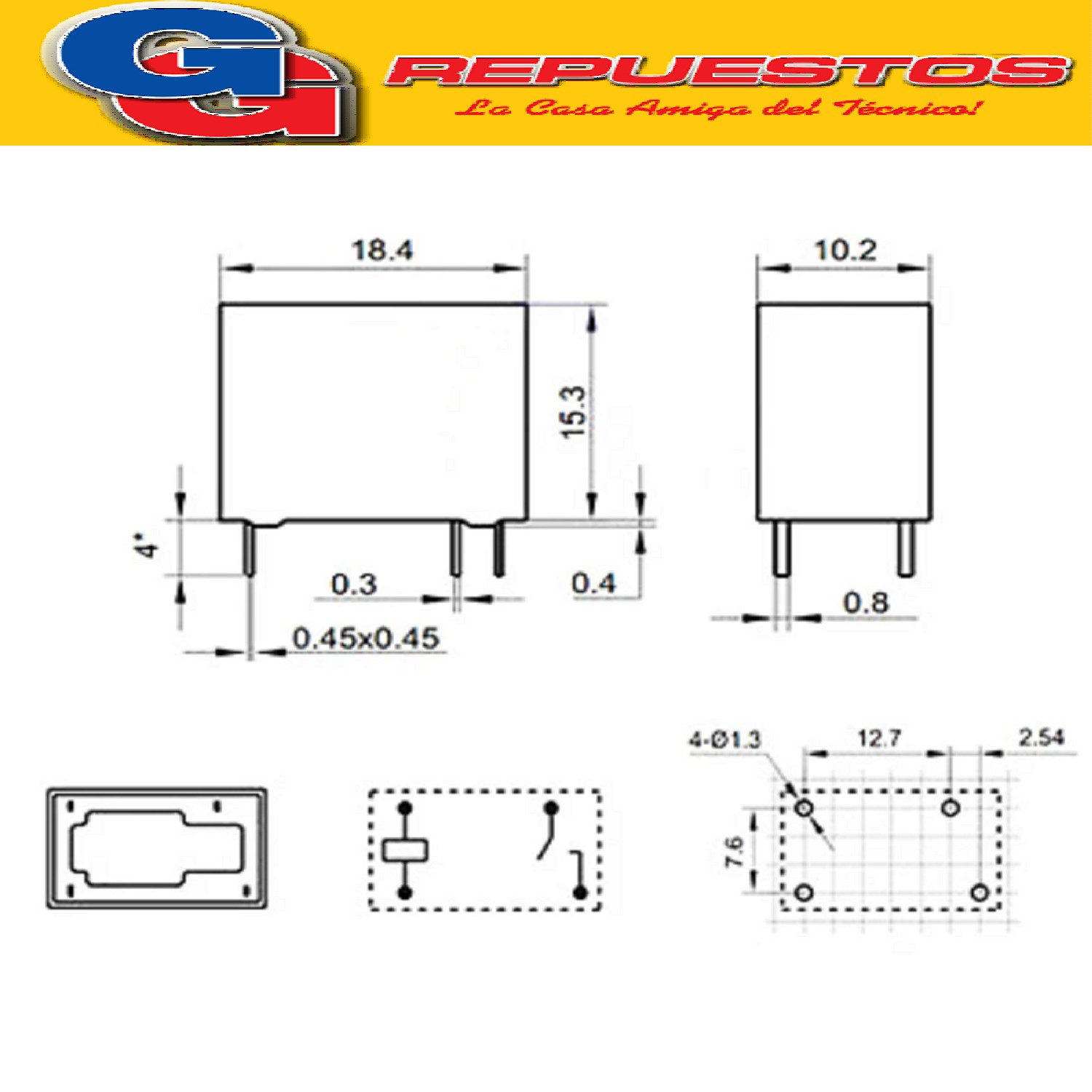 RELAY RE940 12V 5A