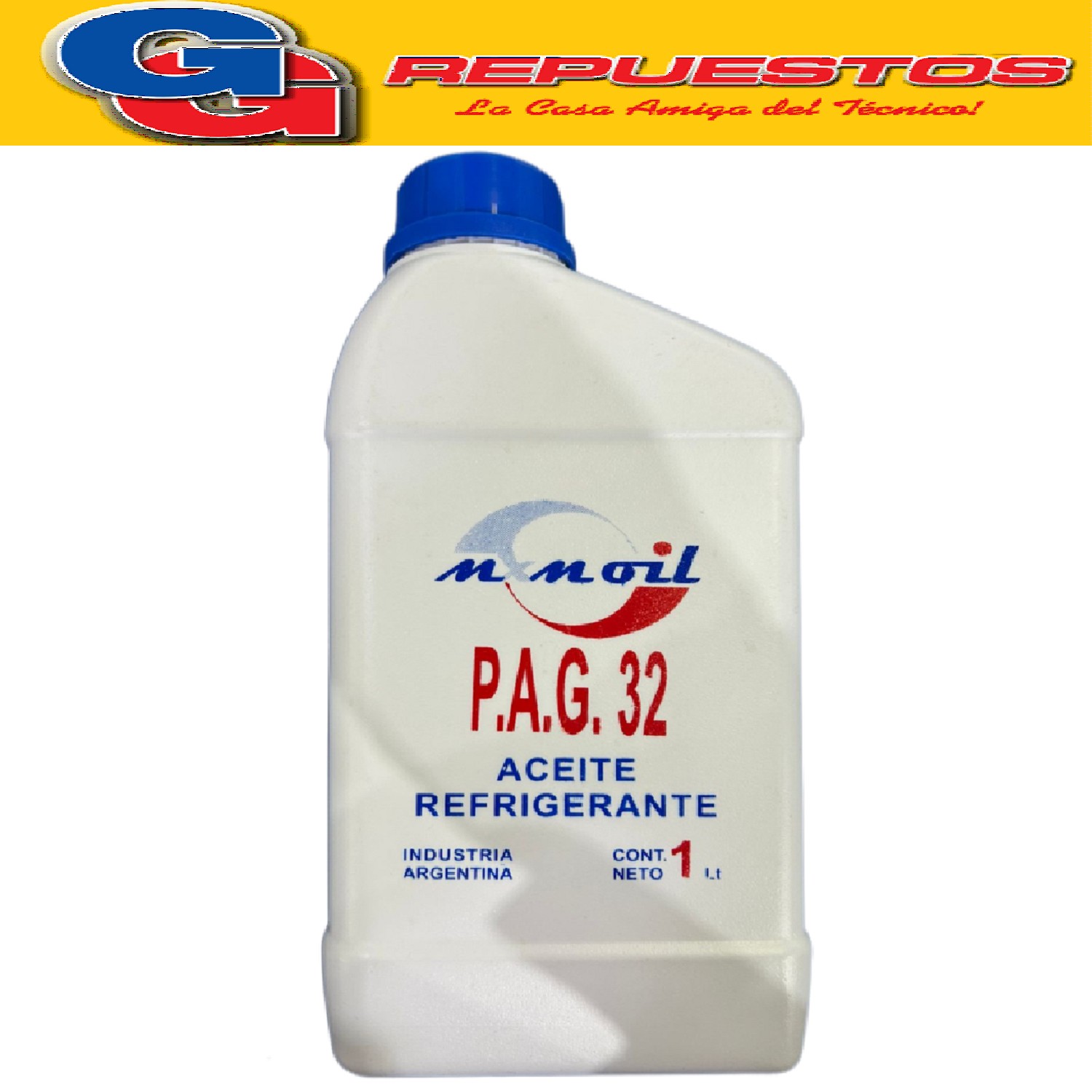 ACEITE REFRIGERACION MXM OIL 1 LITRO R134A PAG32  ESPECIAL P ARA USO EN AUTOMOTOR