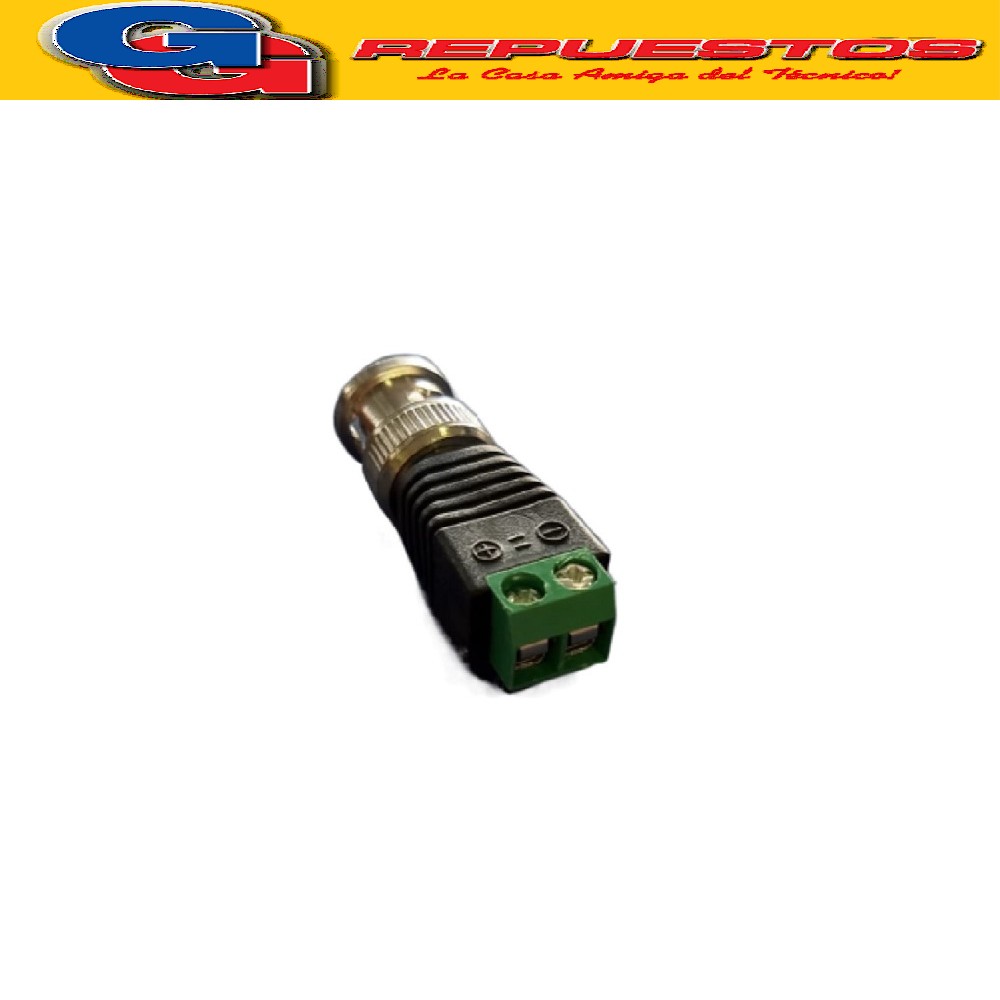 CONECTOR FICHA BNC CON BORNERA PARA CAMARAS DE SEGURIDAD