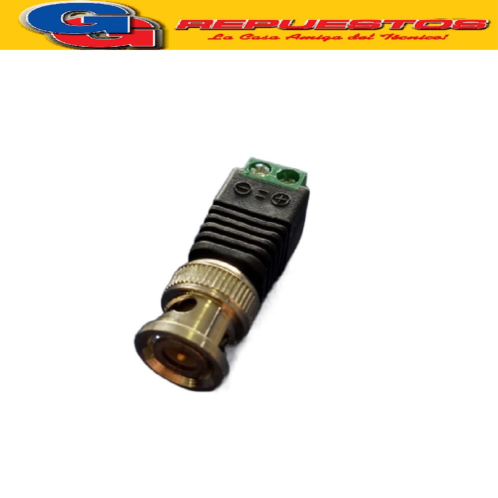 CONECTOR FICHA BNC CON BORNERA PARA CAMARAS DE SEGURIDAD